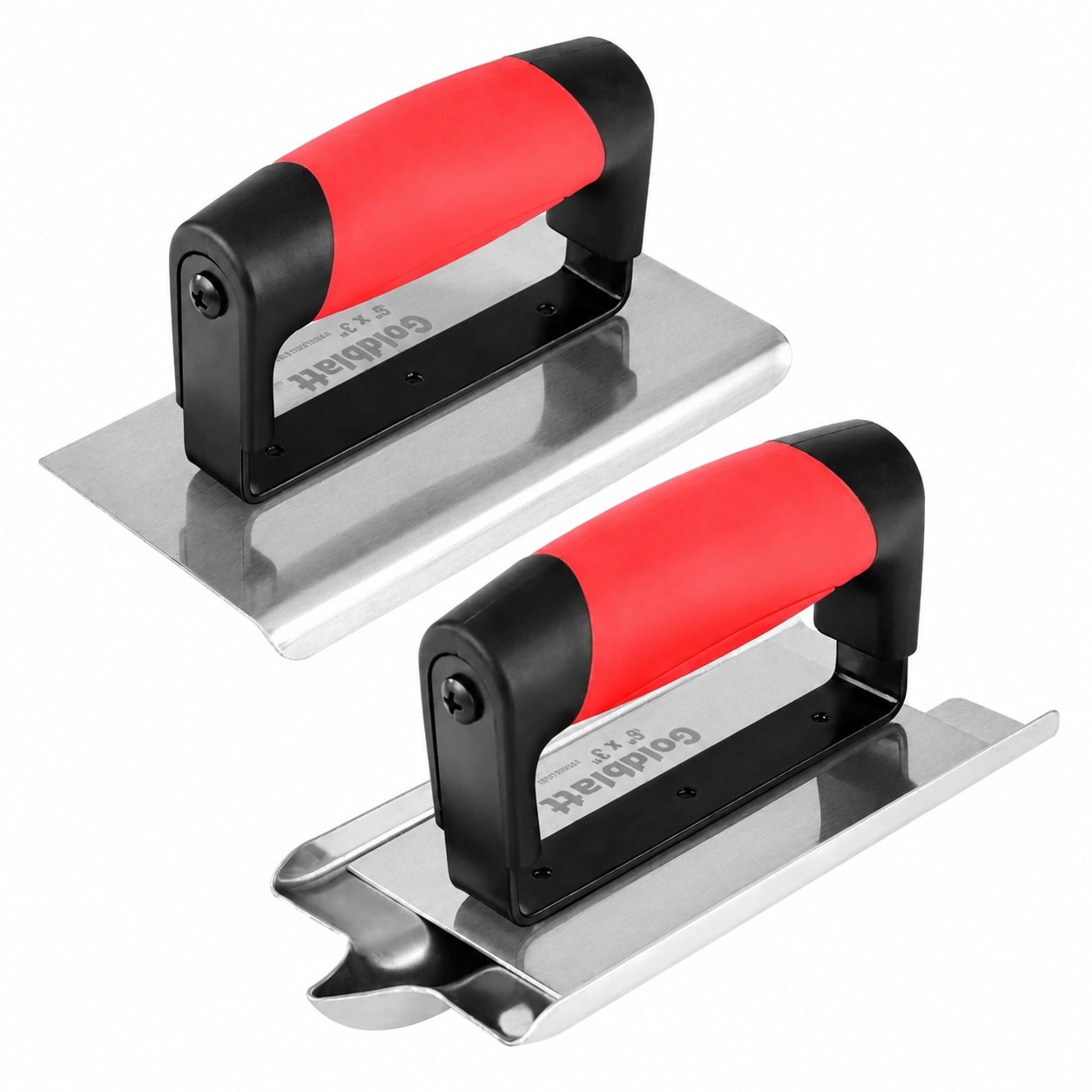 KHKFY - KHKFY Concrete Edger and Groover Set Stainless Steel Finishing Tools Soft Grip Handle Mas...