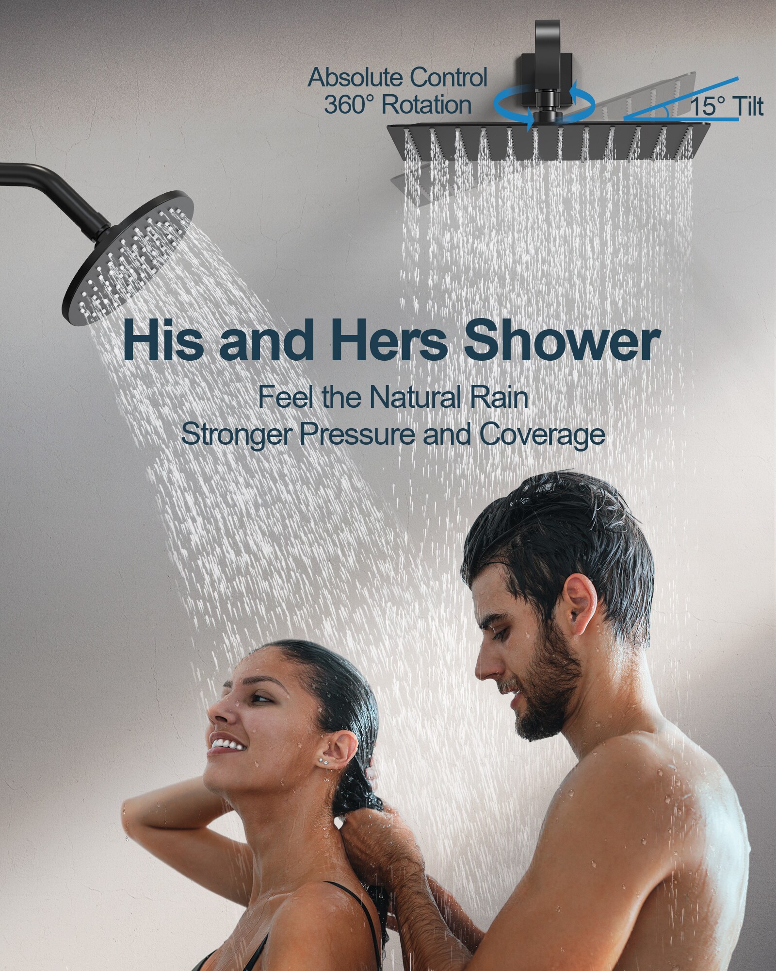 GRANDJOY SGF10GJ-17-BL12 Showerhead-Bar-Panels - View #7