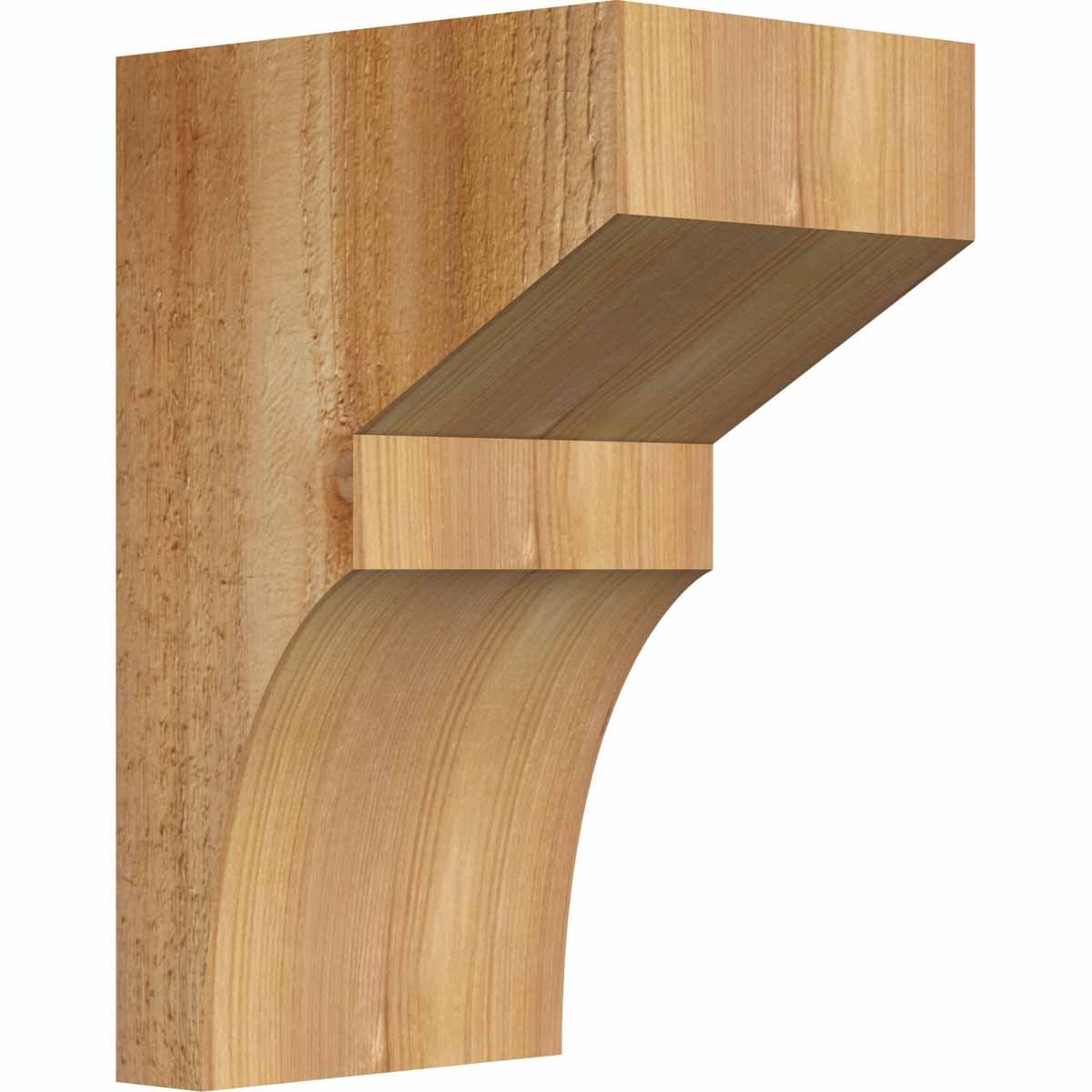 Ekena Millwork COR06X08X12MON00RWR 6-in x 8-in x 12-in Monterey Unfinished Western red cedar Wood Paintable/Stainable Corbel