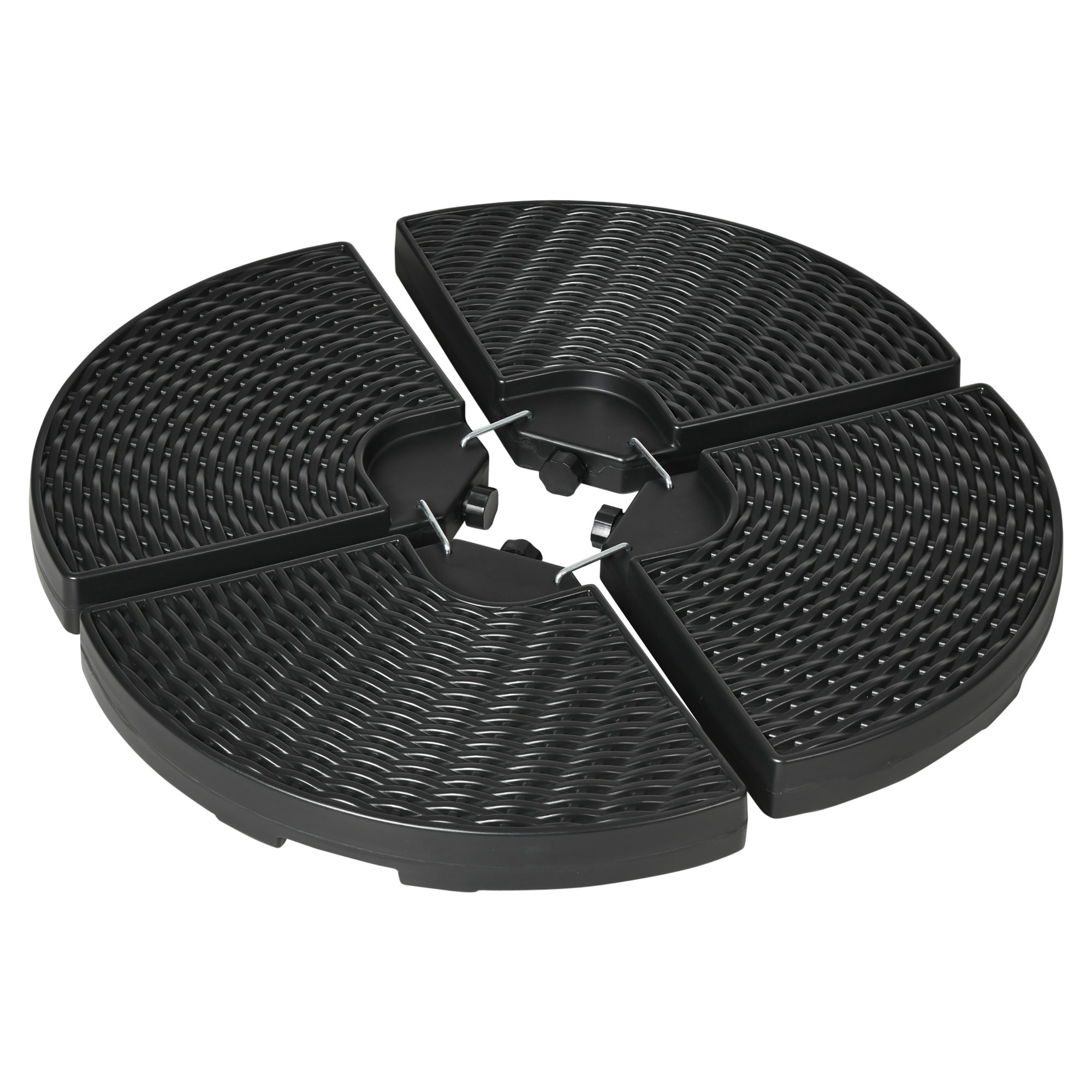 Bayfeve BFAOS-174148-OD Offset Umbrella Base Black Patio Umbrella Base