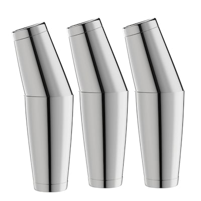 Aoibox Silver Stainless Steel Boston Cocktail Shaker Tins 18 oz and 28 oz Professional Bartender Set of 2