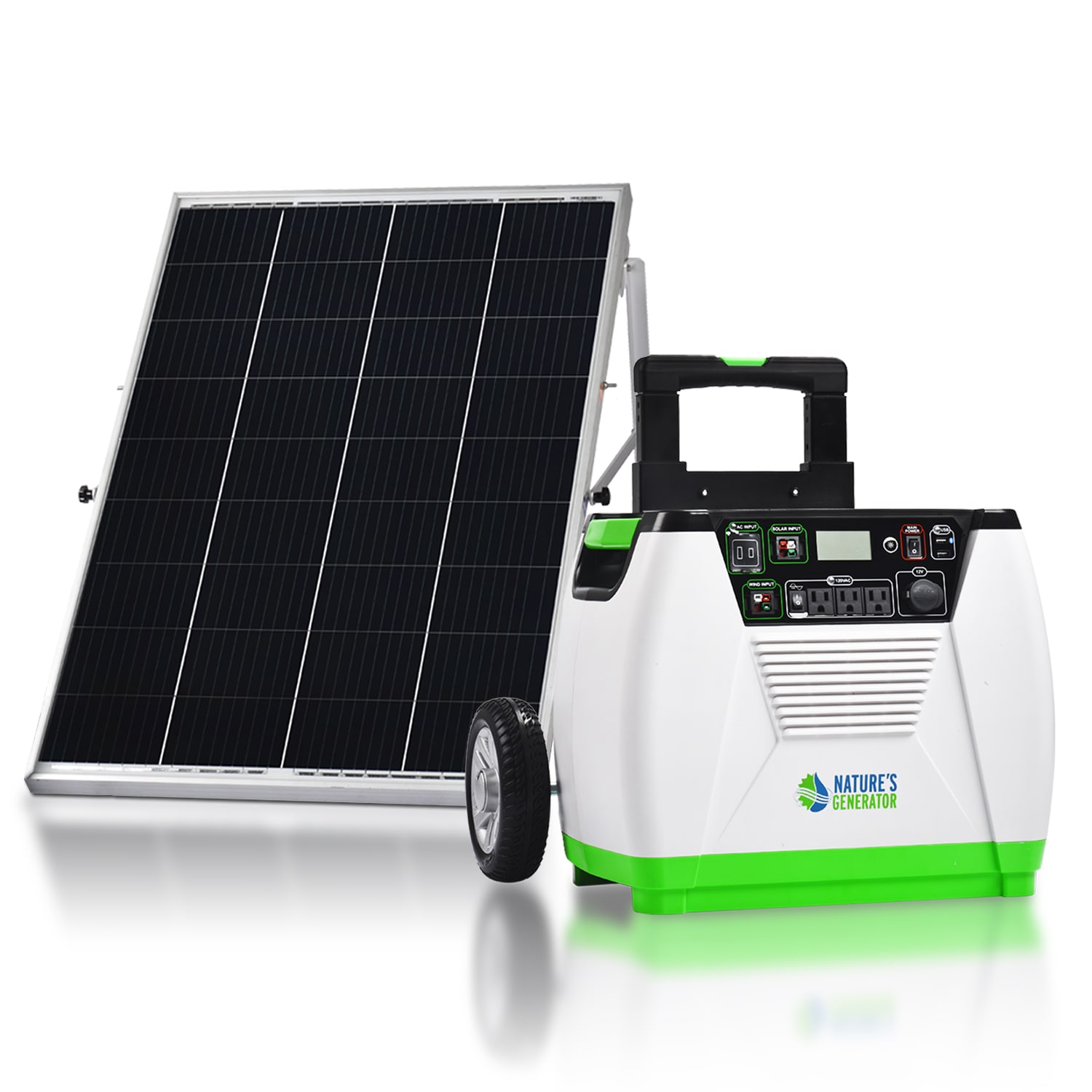 NATURE'S GENERATOR GXNGAU 1440 -Watts Portable Power Station 1 Solar Panels Included