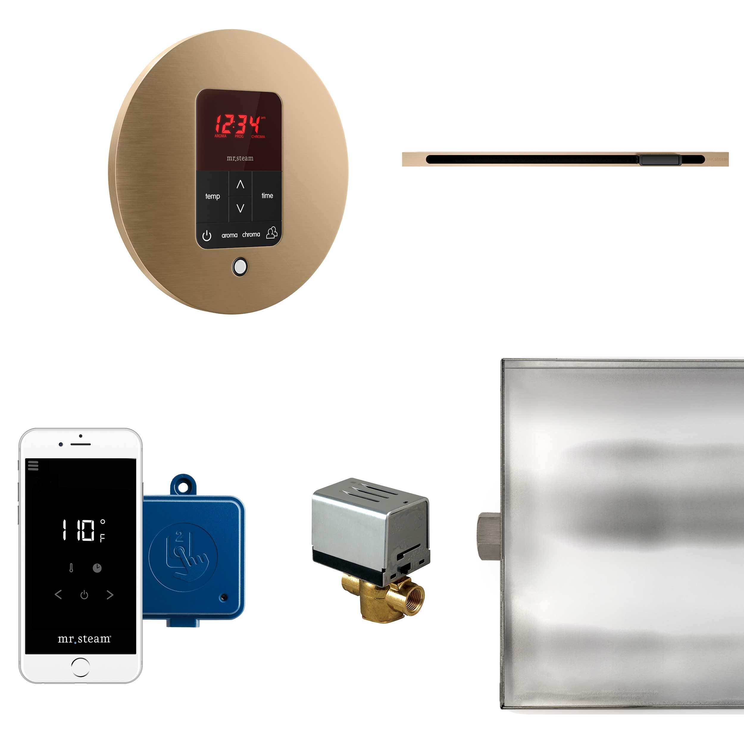 Mr. Steam BTLRL1RBB 120-Watt Brushed Bronze Steam generator control kit