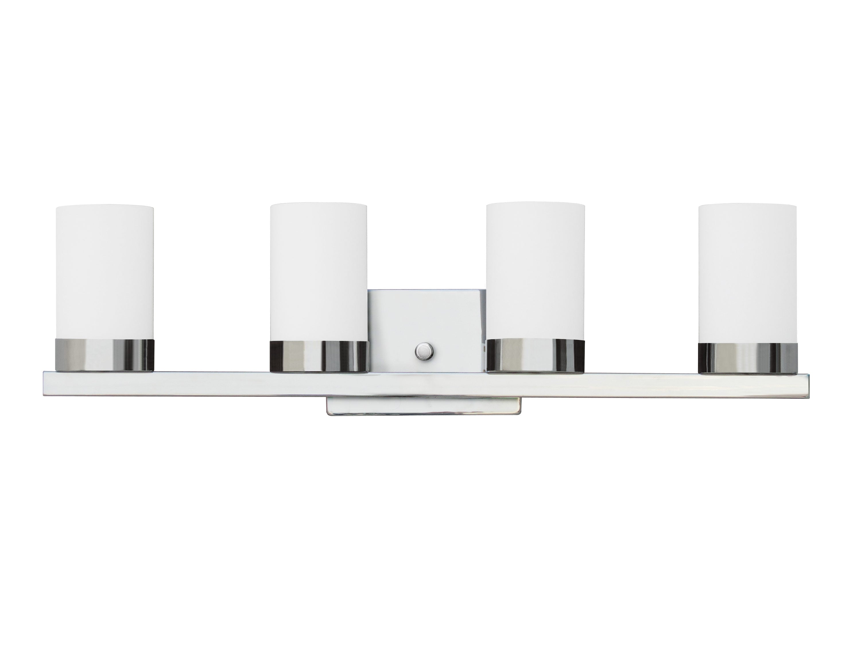 Whitfield Lighting VL429-4CH Harvey 27.8-in 4-Light Chrome Traditional Vanity Light Bar