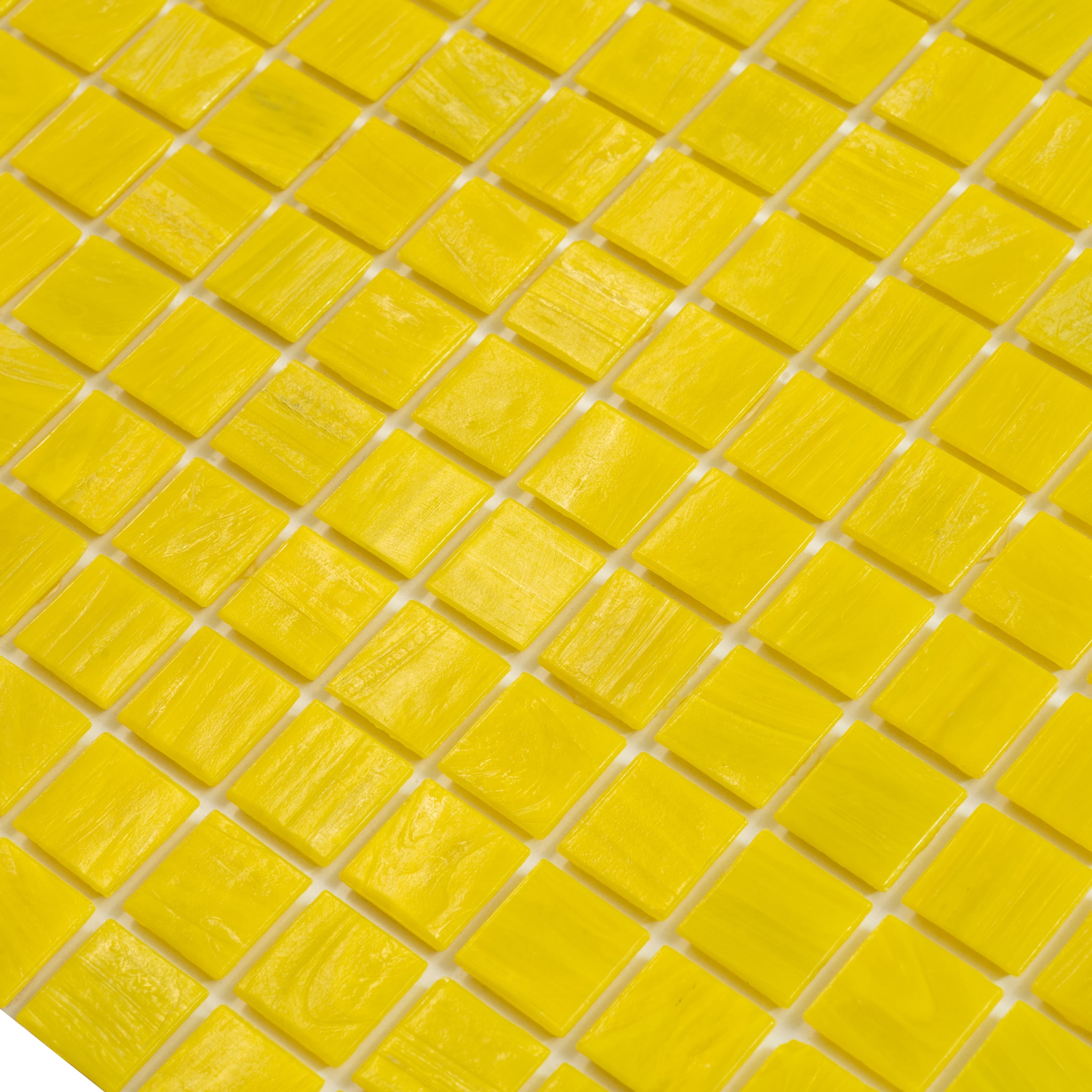Apollo Tile Celestial Canary Yellow 12-in x 12-in Glossy Glass Uniform Squares Floor and Wall Tile (20-sq. ft/ Carton)