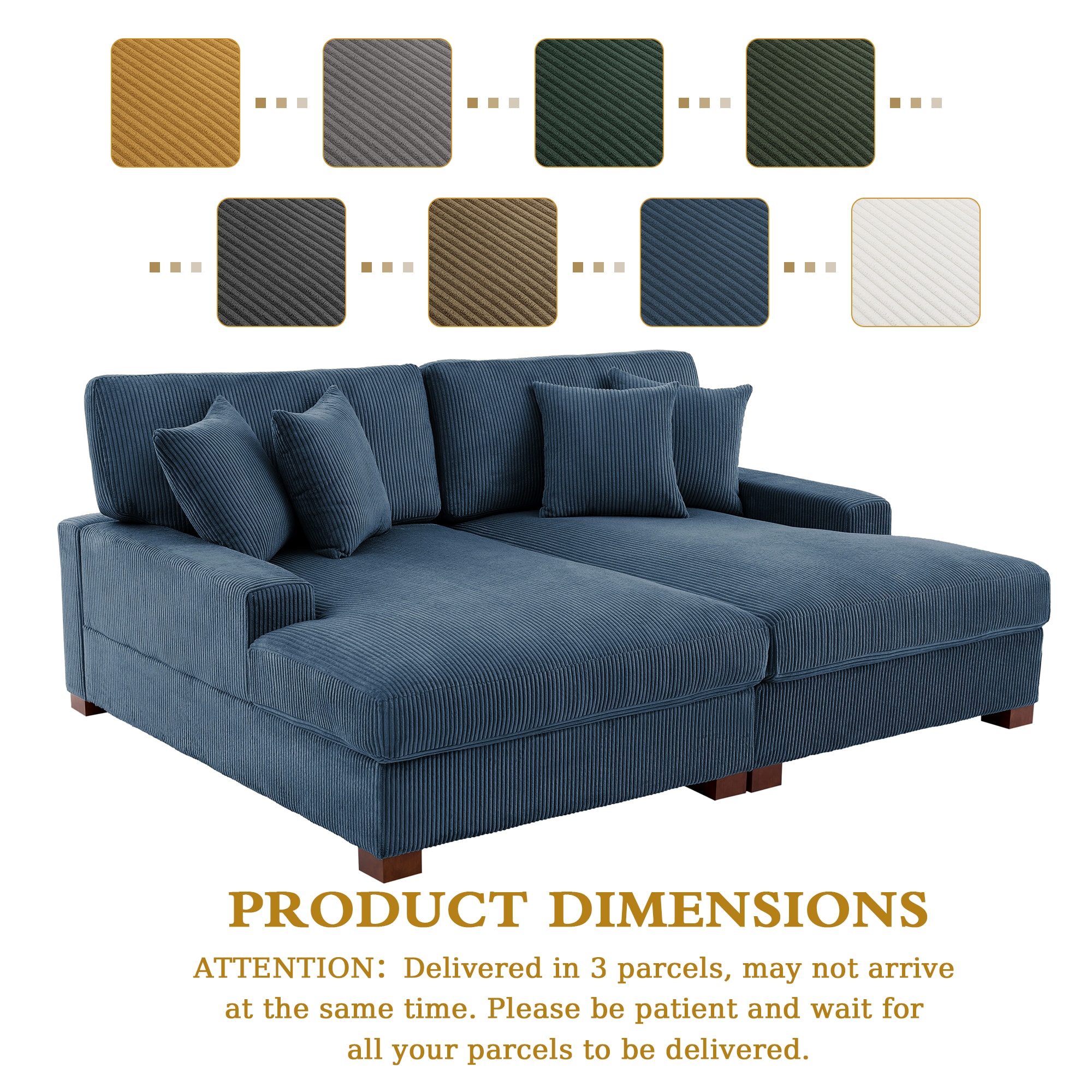 Dreamsidea CS7-NAV-CL-CR Sofas-Loveseats - View #6