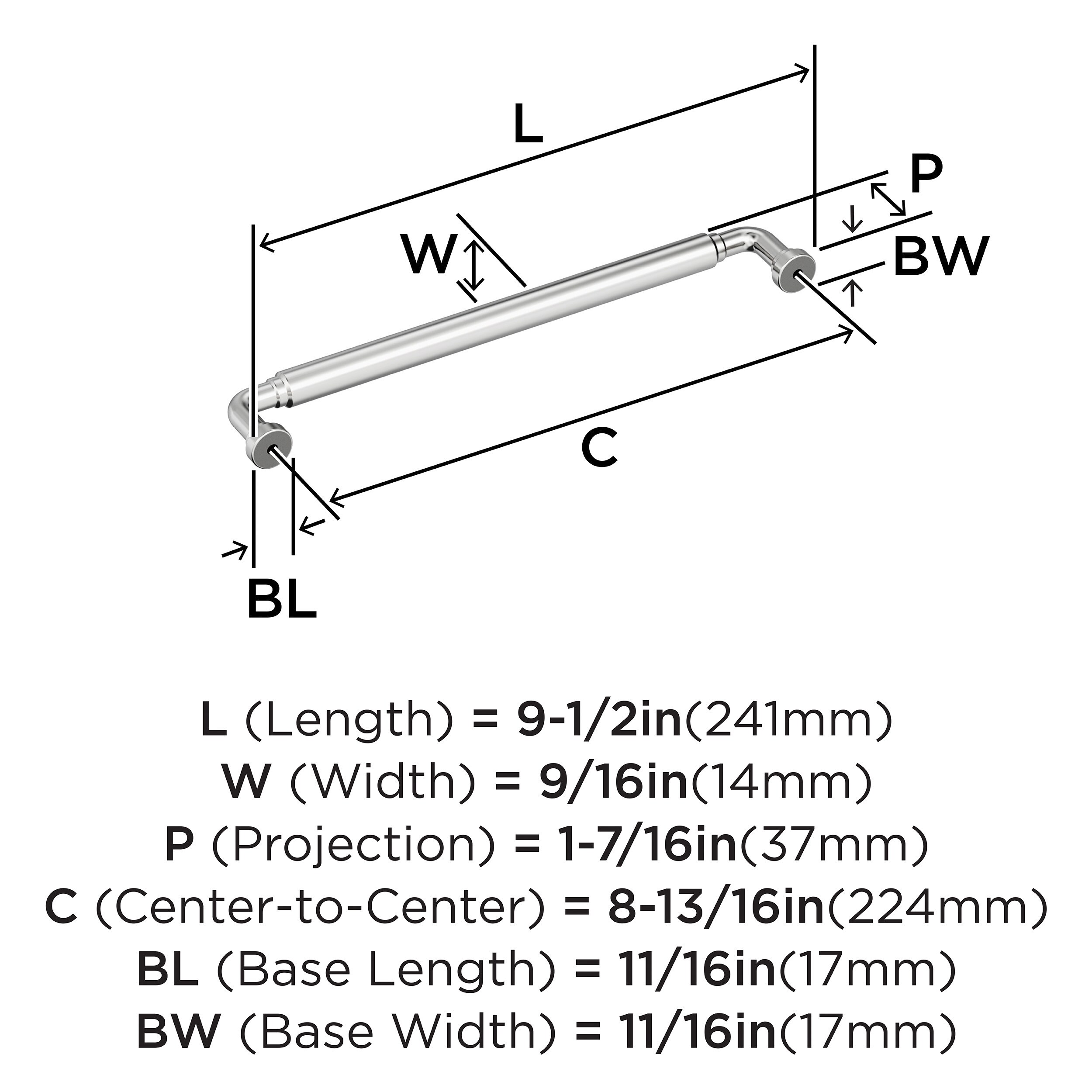 Amerock BP3766626 Cabinet-Pulls - View #4