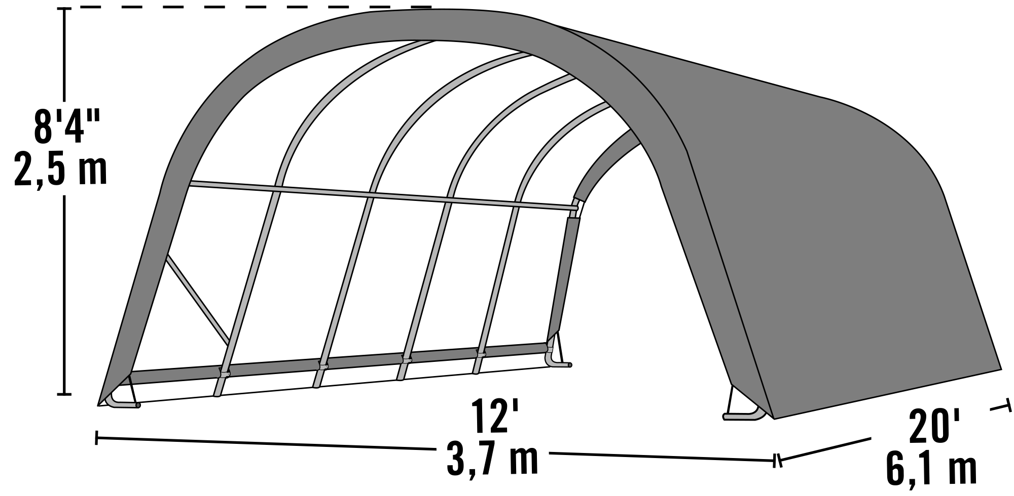 ShelterLogic 51341 Canopy-Storage - View #13