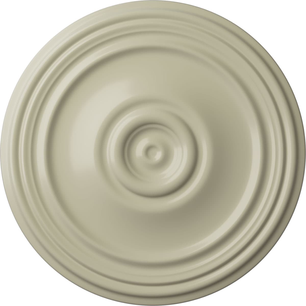 Ekena Millwork CM21RECYF Reece 21-in W x 21-in L Painted Clear Yellow Polyurethane Whole Ceiling Medallion