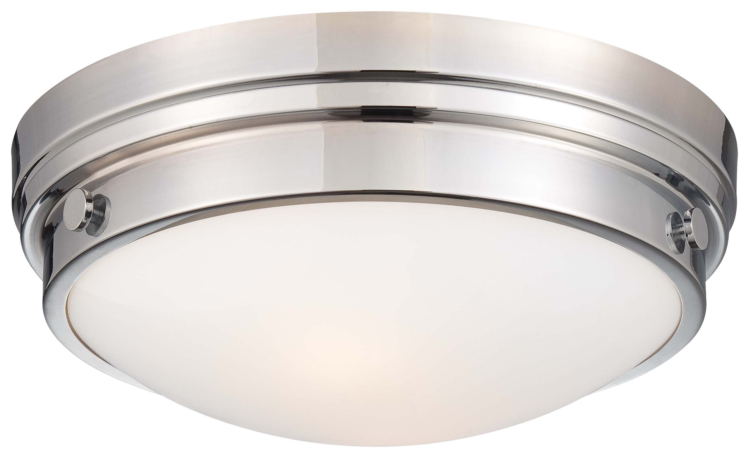 Minka Lavery 823-77 Lavery 2 -Light 13.25-in Polished Chrome Flush Mount Light