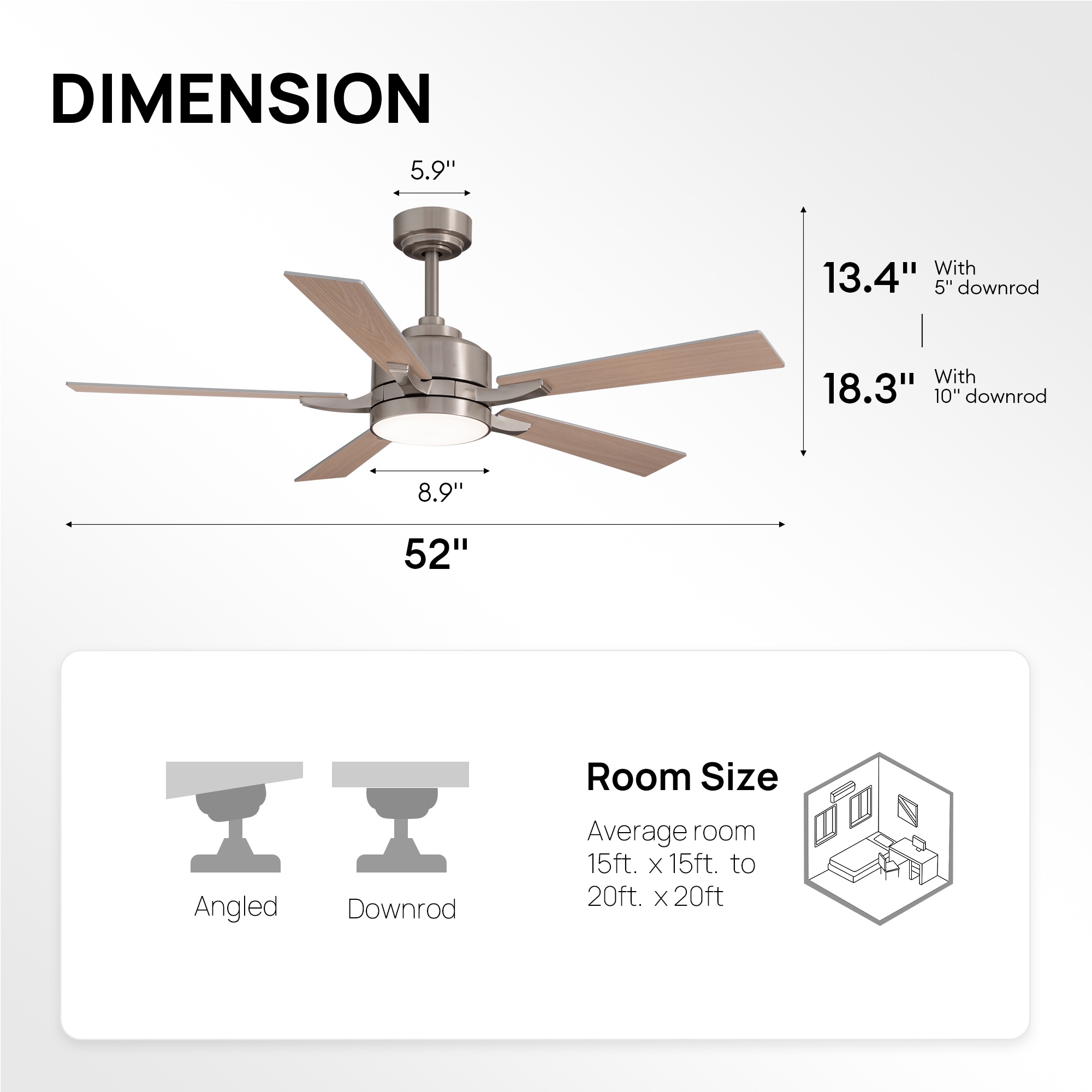 FANNEHONNE SWF107 Ceiling-Fans - View #4