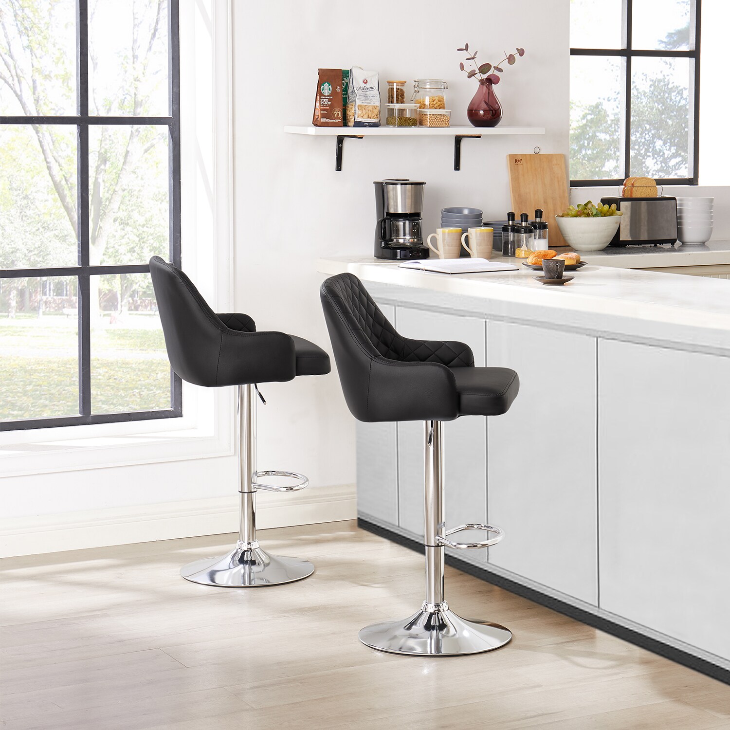 Vecelo LOE-C09-BLK stools - View #4