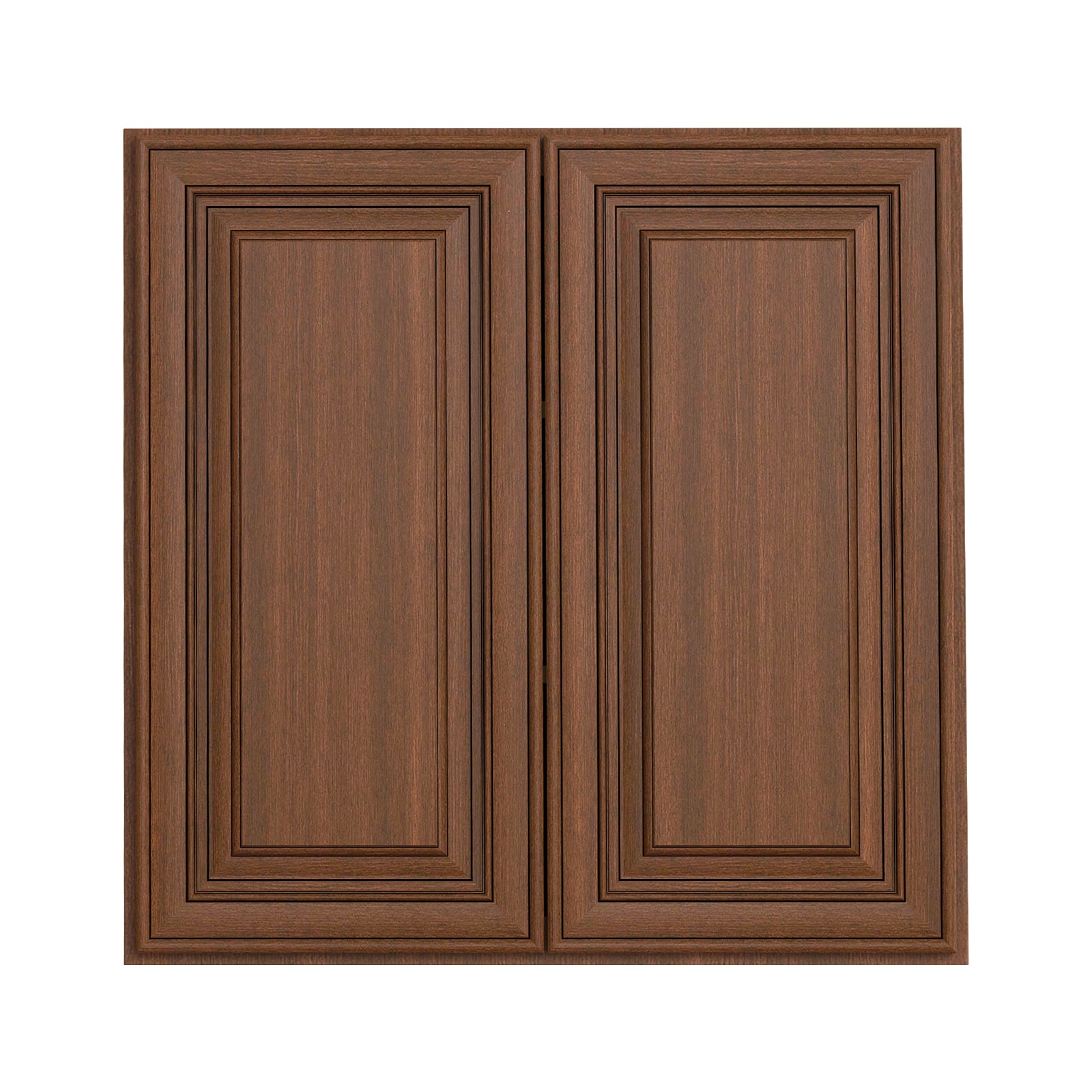 HomLux 30-in W x 30-in H x 12-in D Cameo Scotch Stained Wall Ready to Assemble (RTA) Plywood Cabinet Raised Panel Square