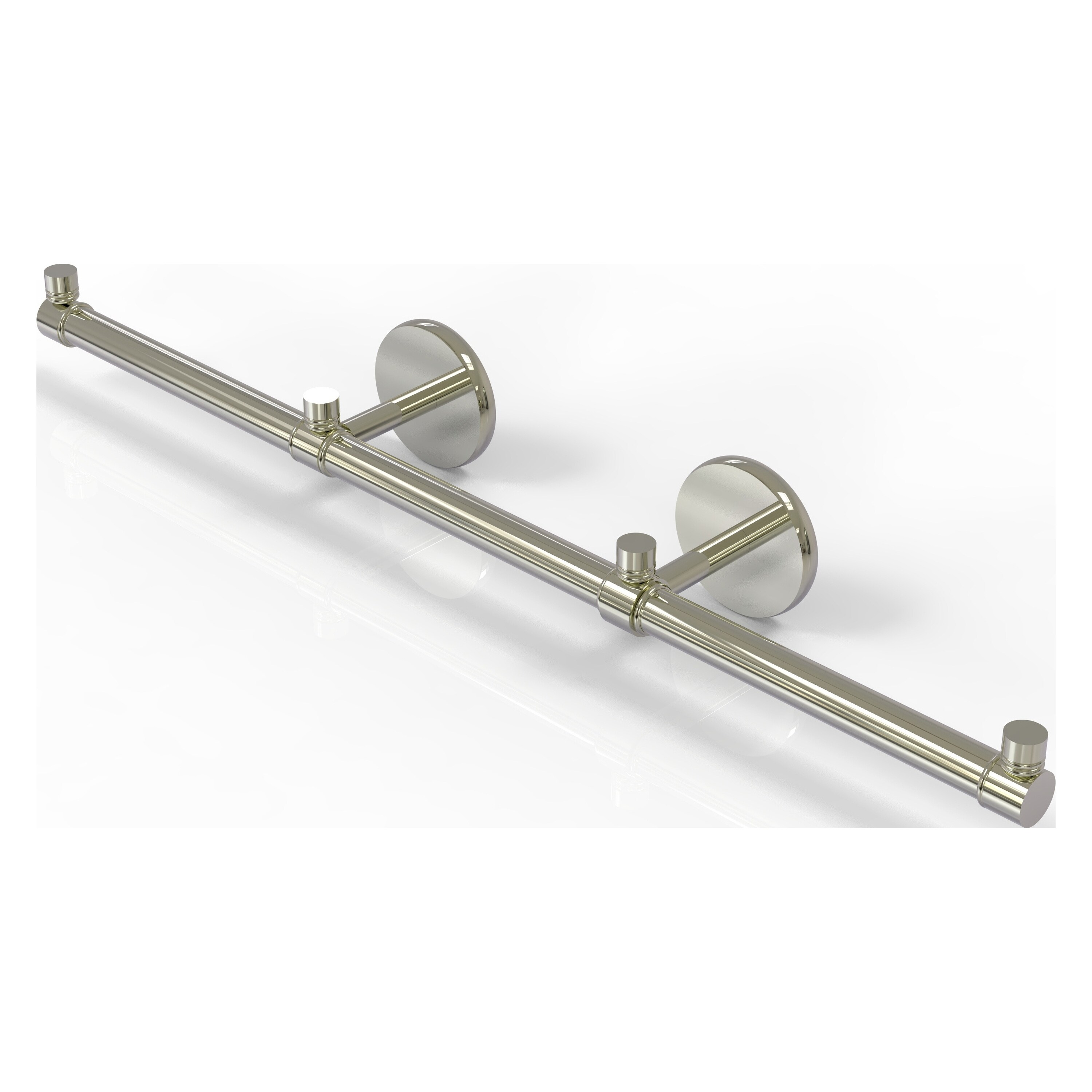 Allied Brass P1000-HTB-3-PNI Prestige Skyline 22-in double Polished Nickel Wall mount Double Towel Bar