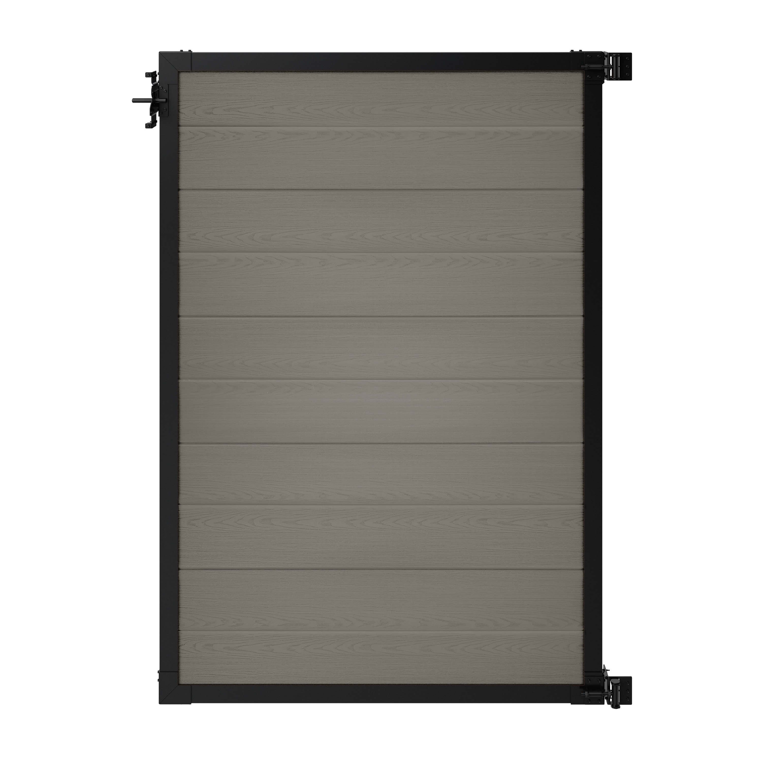 WamBam Fence Edgewood 6-ft H x 4-ft W Slate Grey Privacy Composite Fence Gate