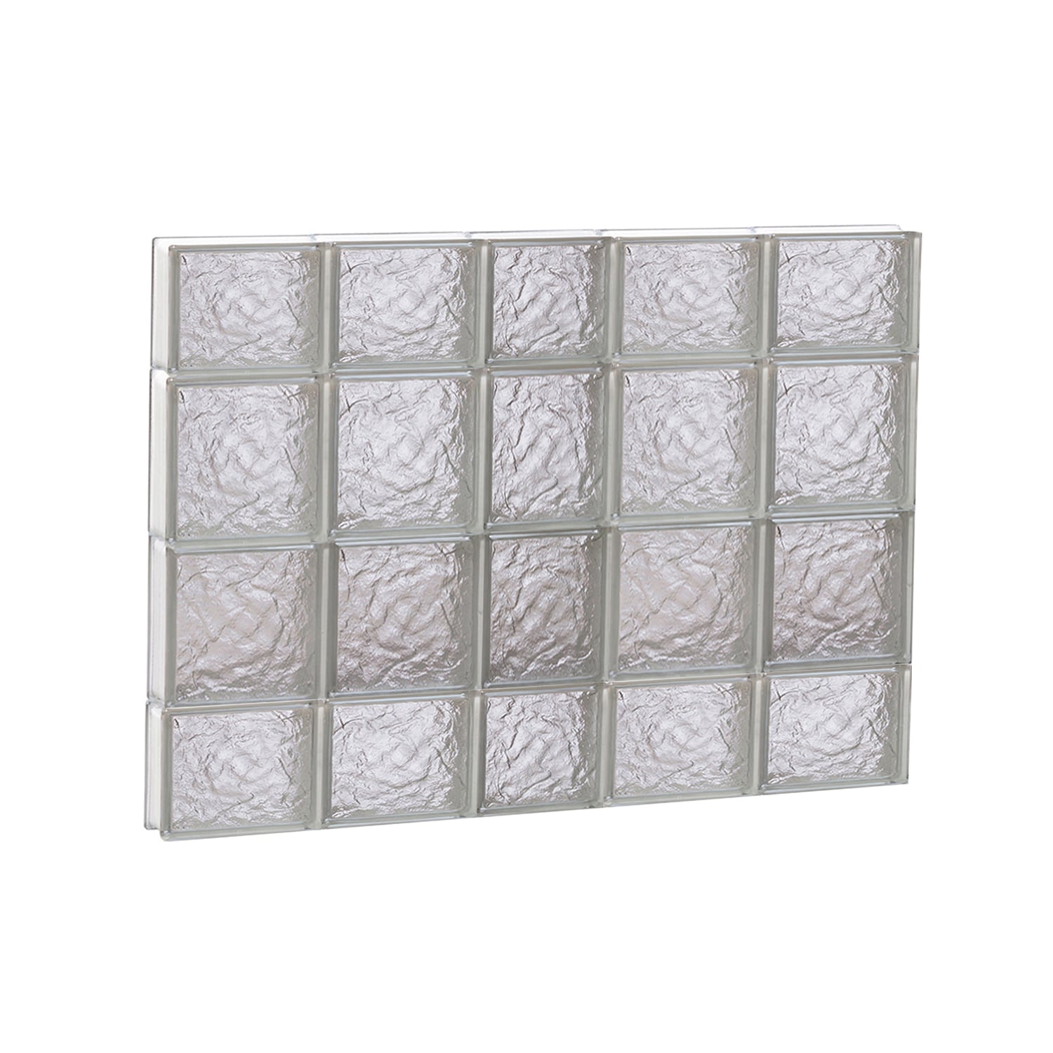 REDI2SET S3828IS Ice Glass 36-3/4-in x 27-in Frameless Replacement Glass Block Window