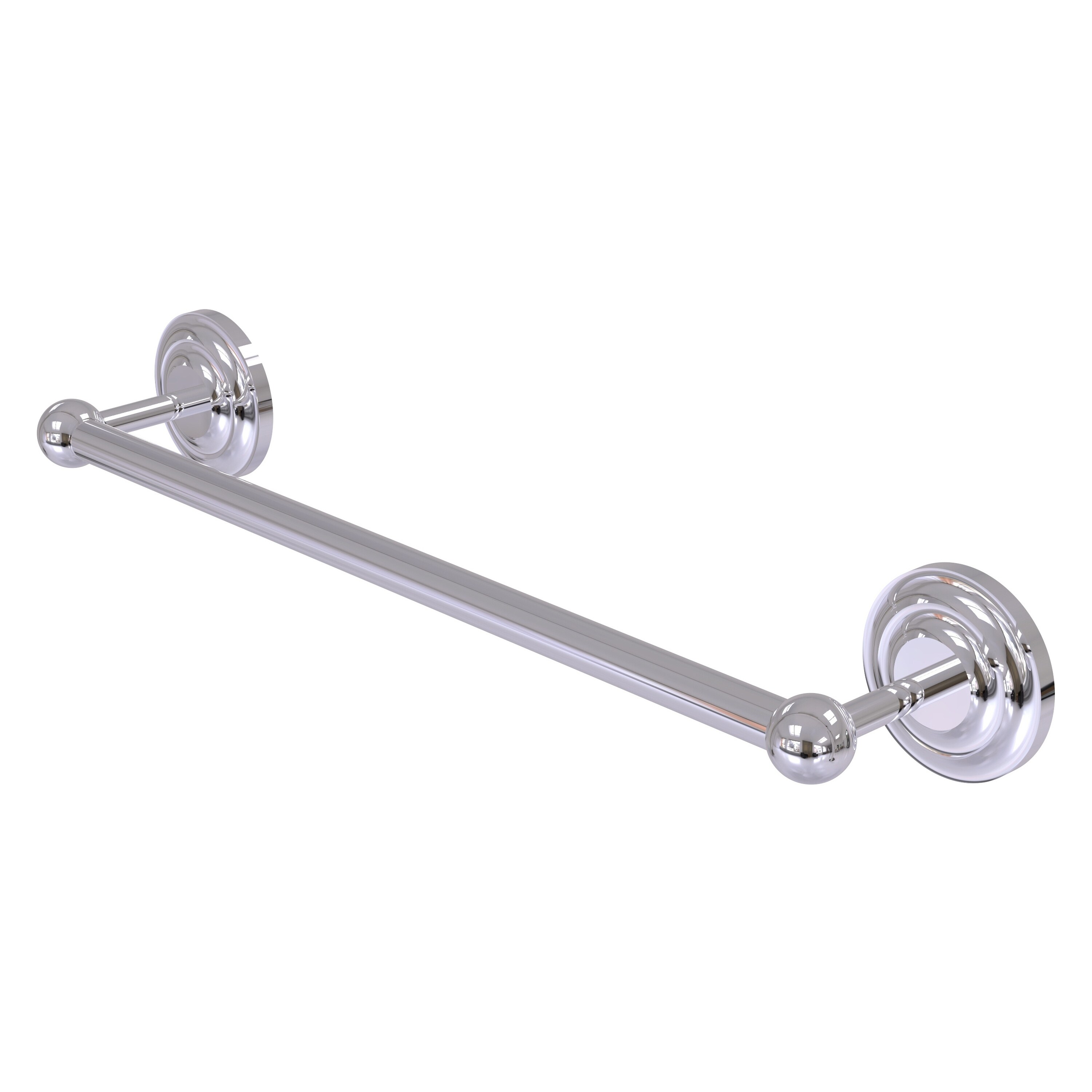 Allied Brass PQN-41/30-PC Prestige Que New 30-in Polished chrome Wall mount Single Towel Bar