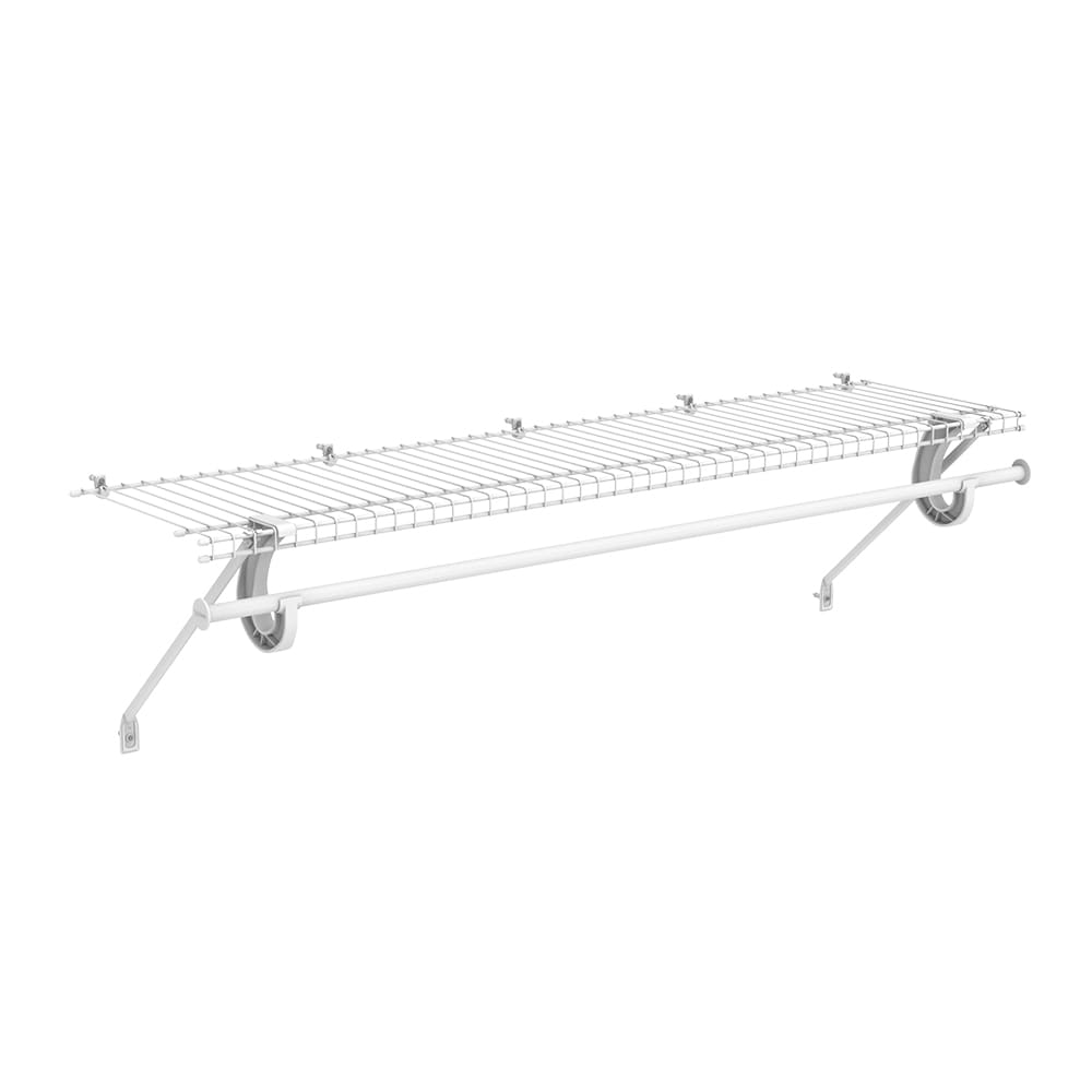 Shelf DIY Expandable Closet Shelf & Rod with Mounts to 2 Sidewalls (No End  Brackets) - Easy to Install-Strong - Wire Shelving Alternative - China  Plastic, Rod