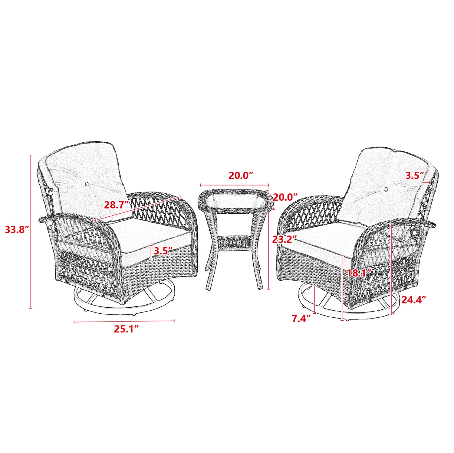 SINOFURN SYB060023GY Patio-Chairs - View #19