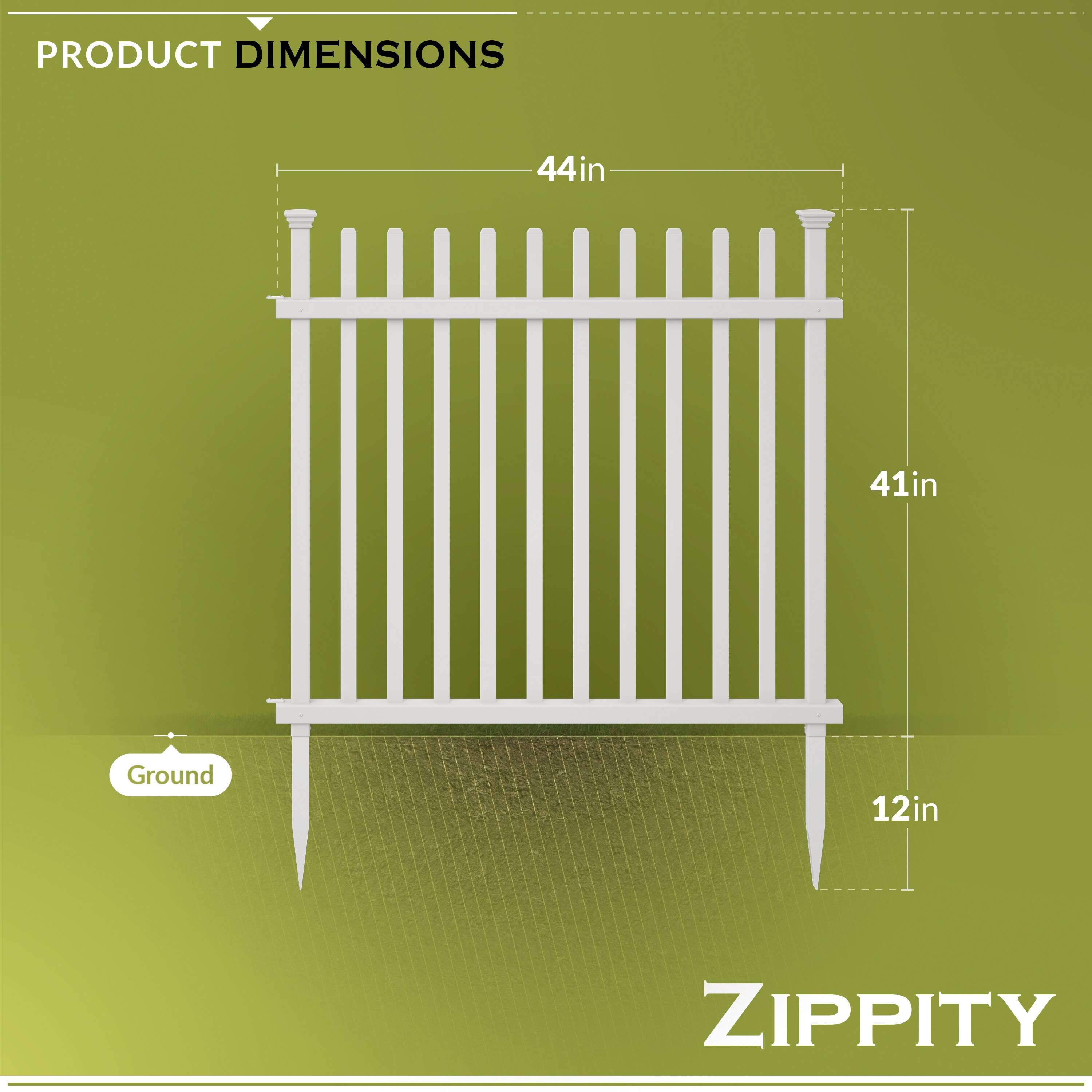 Zippity Outdoor Products ZP19057 Vinyl-Fence-Panels - View #6