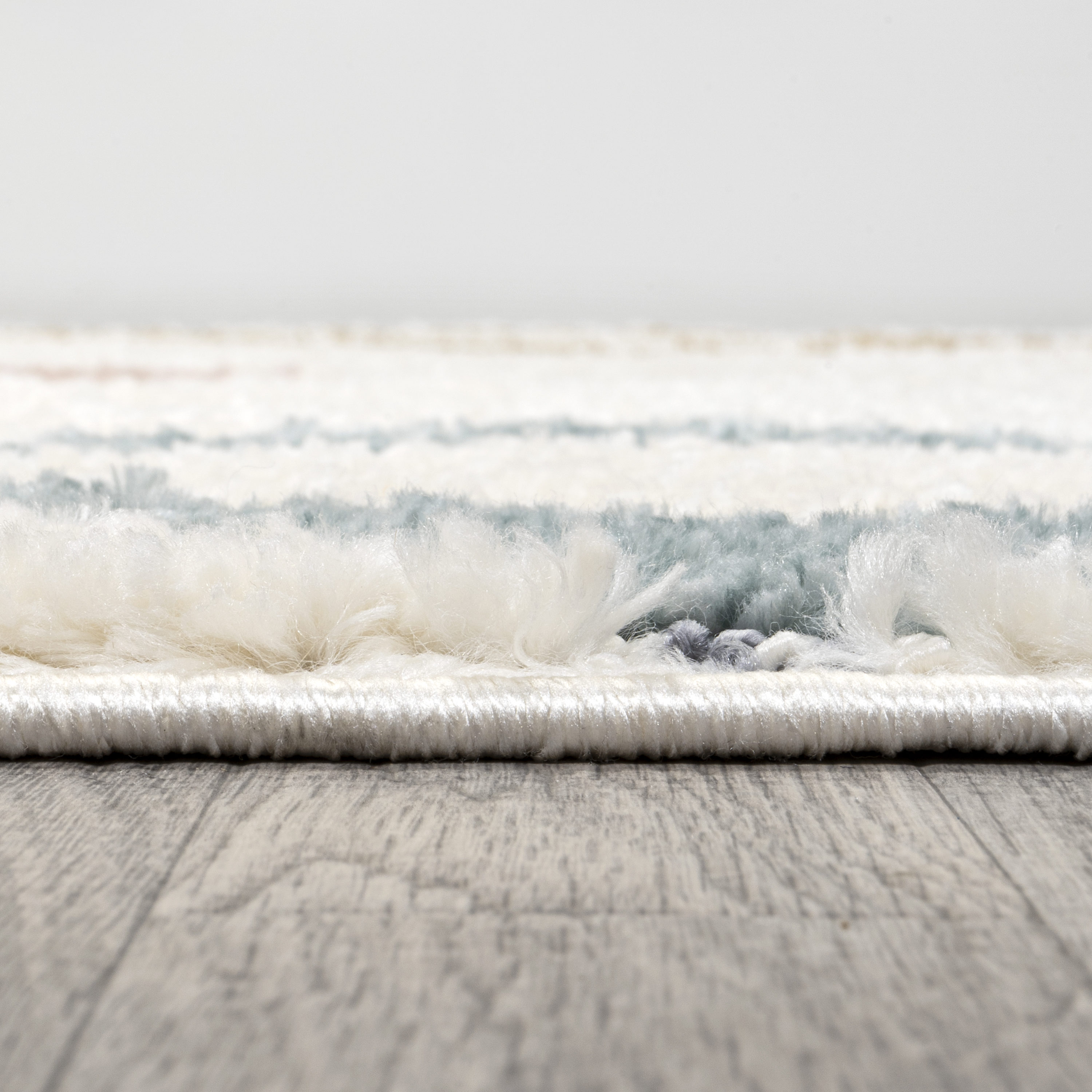 Ivory Geometric Flat Woven Reversible 4' x 6' Synthetic Rug