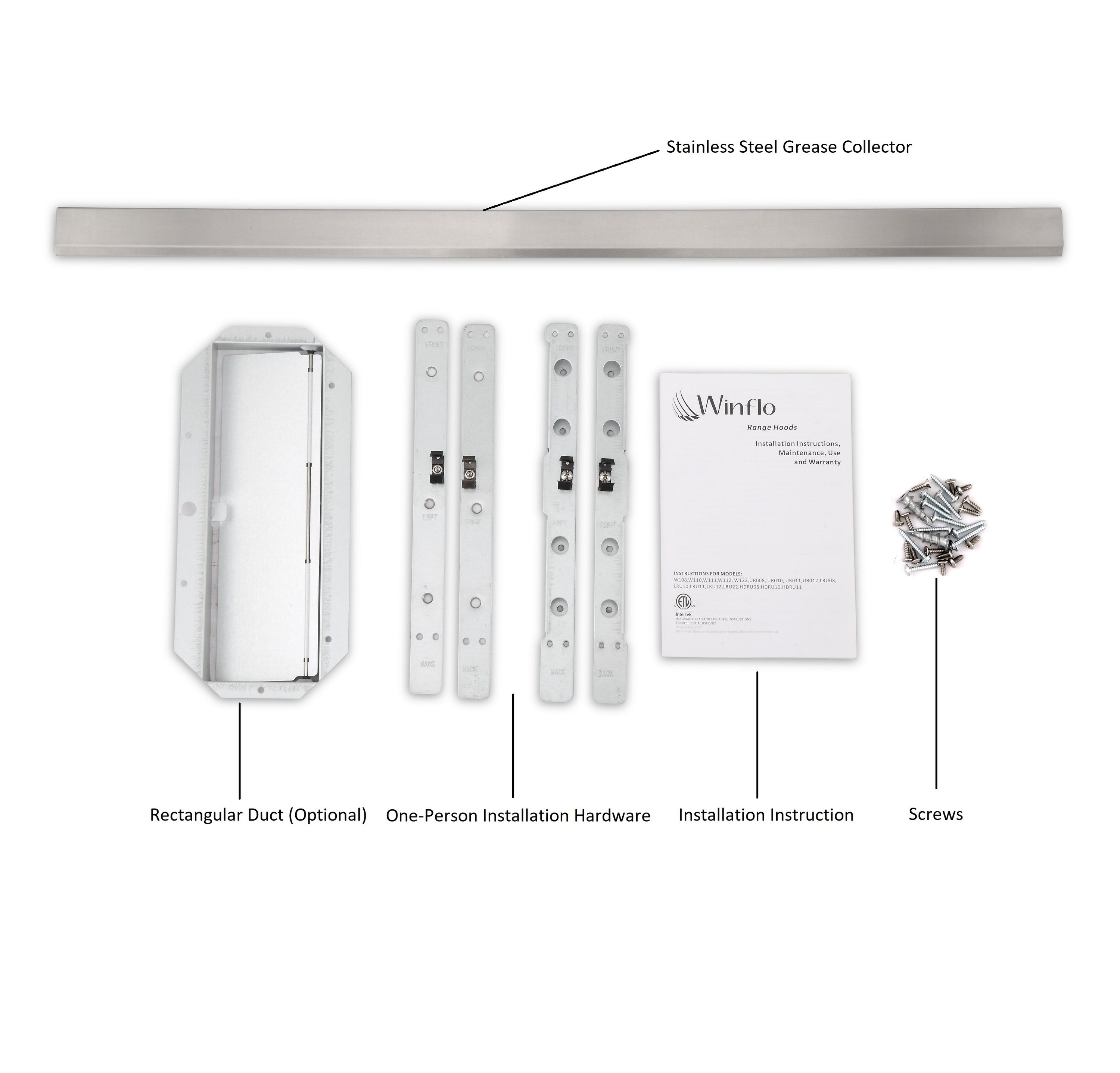 Winflo LRU12B30L Undercabinet-Range-Hoods - View #6