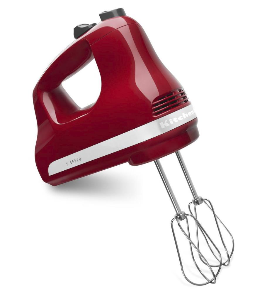 Kalorik Cordless Rechargeable Hand Mixer, Red - 5 Speeds, Wire Whisk &  Dough Hook Included - Perfect for Baking & Cooking - cETLus Safety Listed  in the Hand Mixers department at