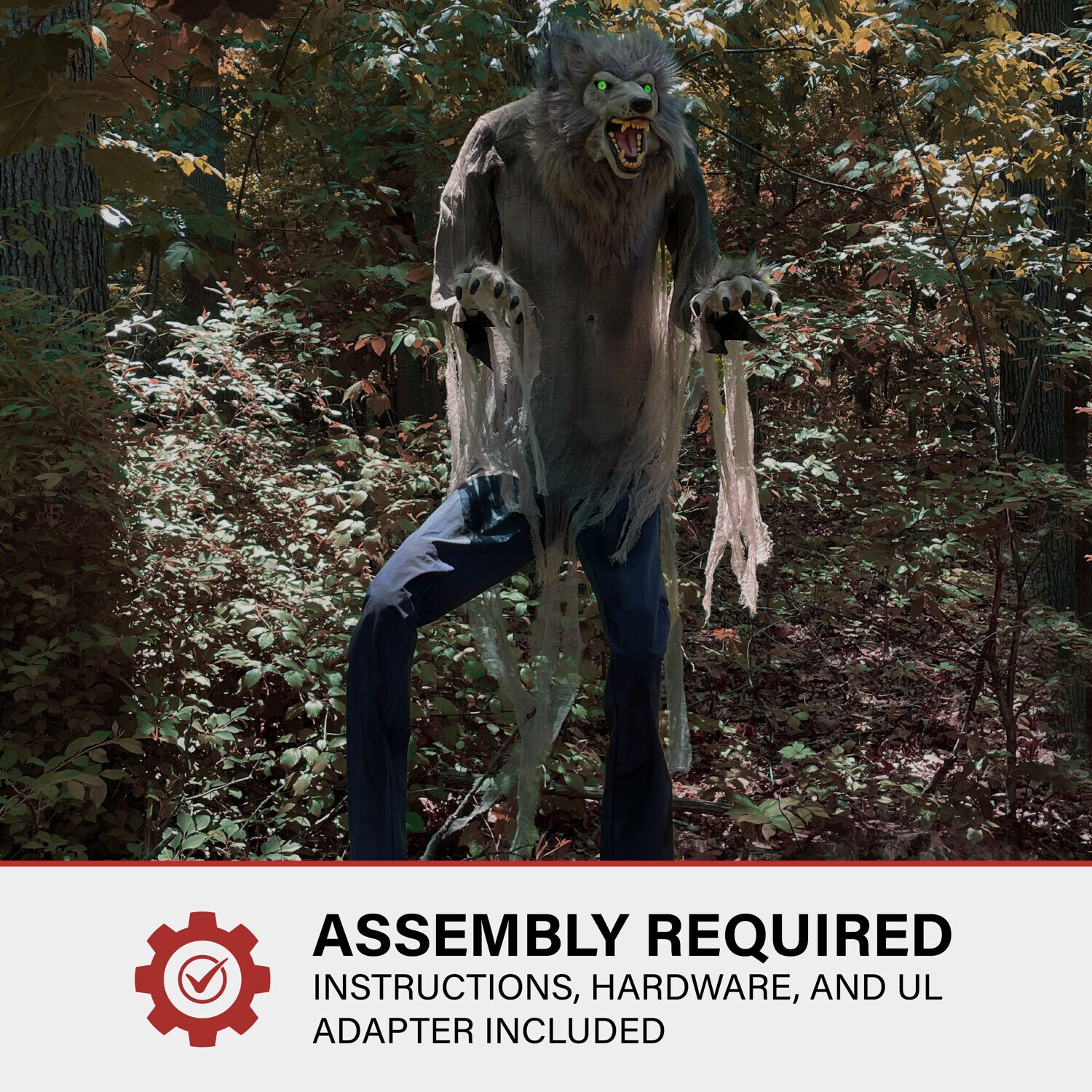 Haunted Hill Farm HHTWRWOLF-1FLSA Halloween-Animatronics - View #6