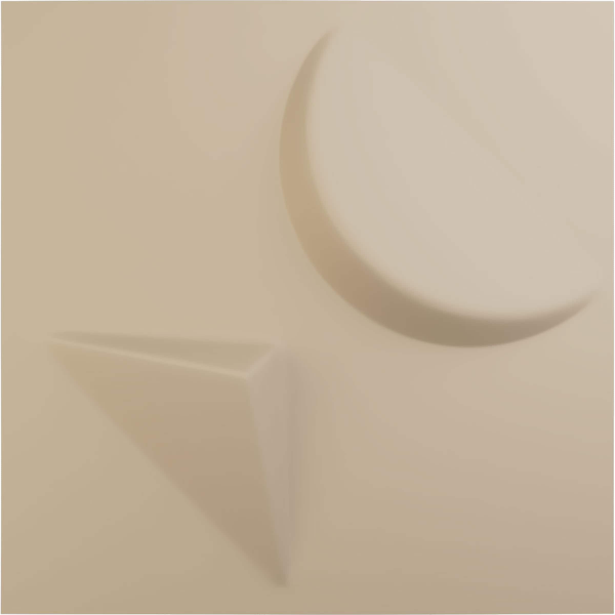 Ekena Millwork WP12X12APGBE 11-7/8-in x 11-7/8-in Embossed Paintable/Stainable Off-white PVC Wall Panel ( 0.98-sq ft )