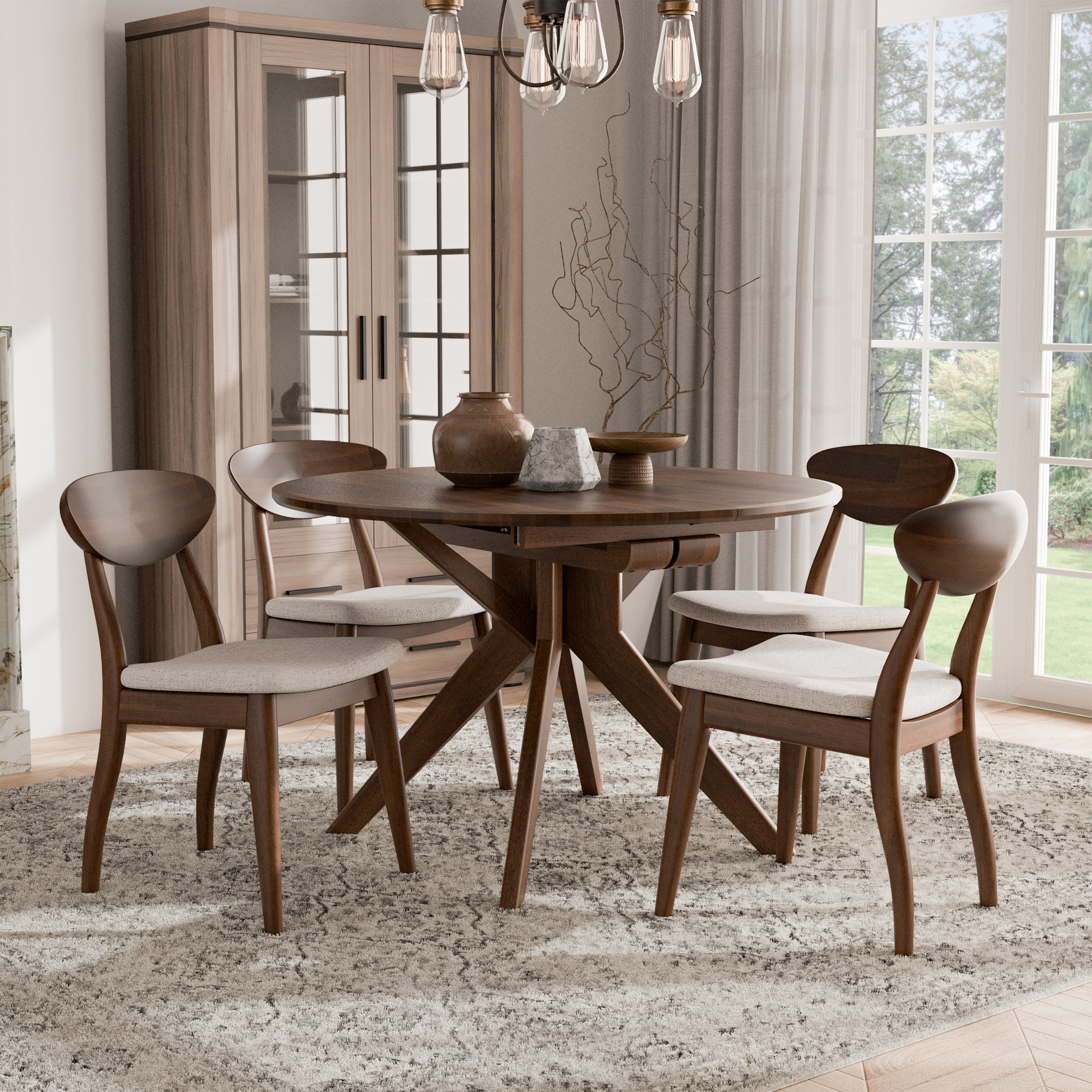 Furniture of America IDF30005WNOT5PC Dining-Sets - View #5