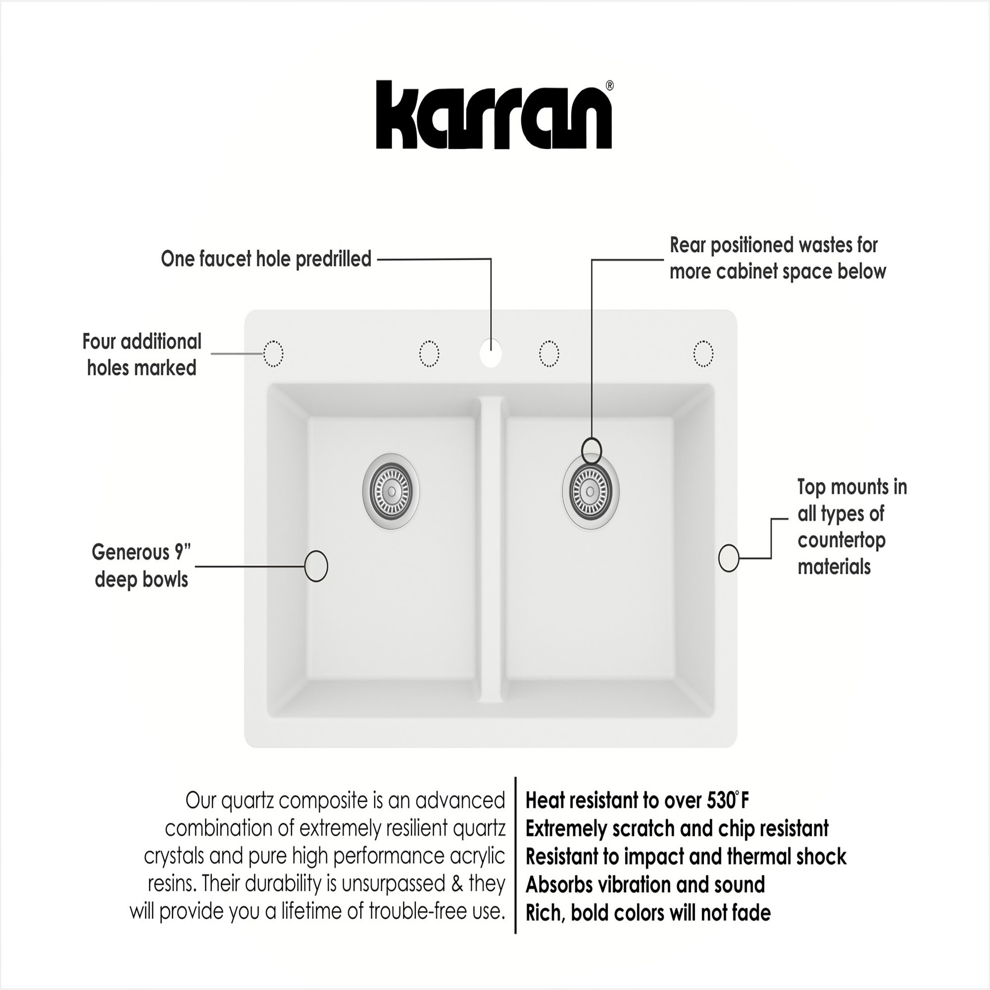 Karran QT810WHKKF340SS Kitchen-Sinks - View #7