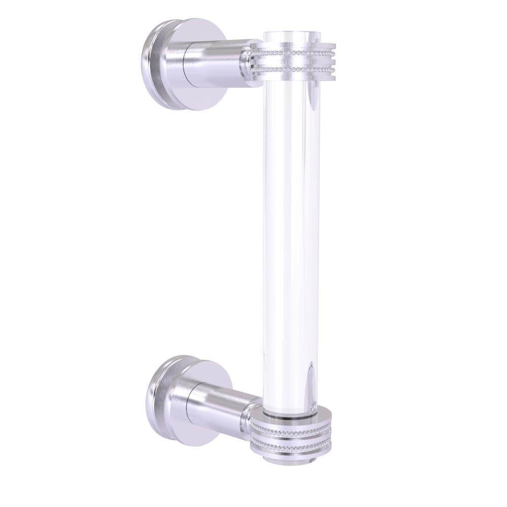 Allied Brass CV-407D-8SM-SCH Satin chrome 8-Inches Hinged shower door Handle