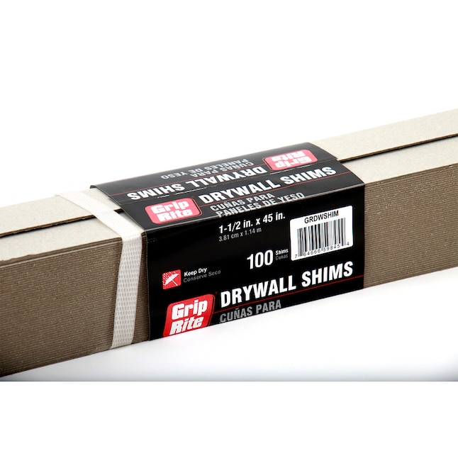Shim Easy Cut Drywall Shims 100 Pack Pine Pre-cut Common Stud Width 1.5 x 45 in