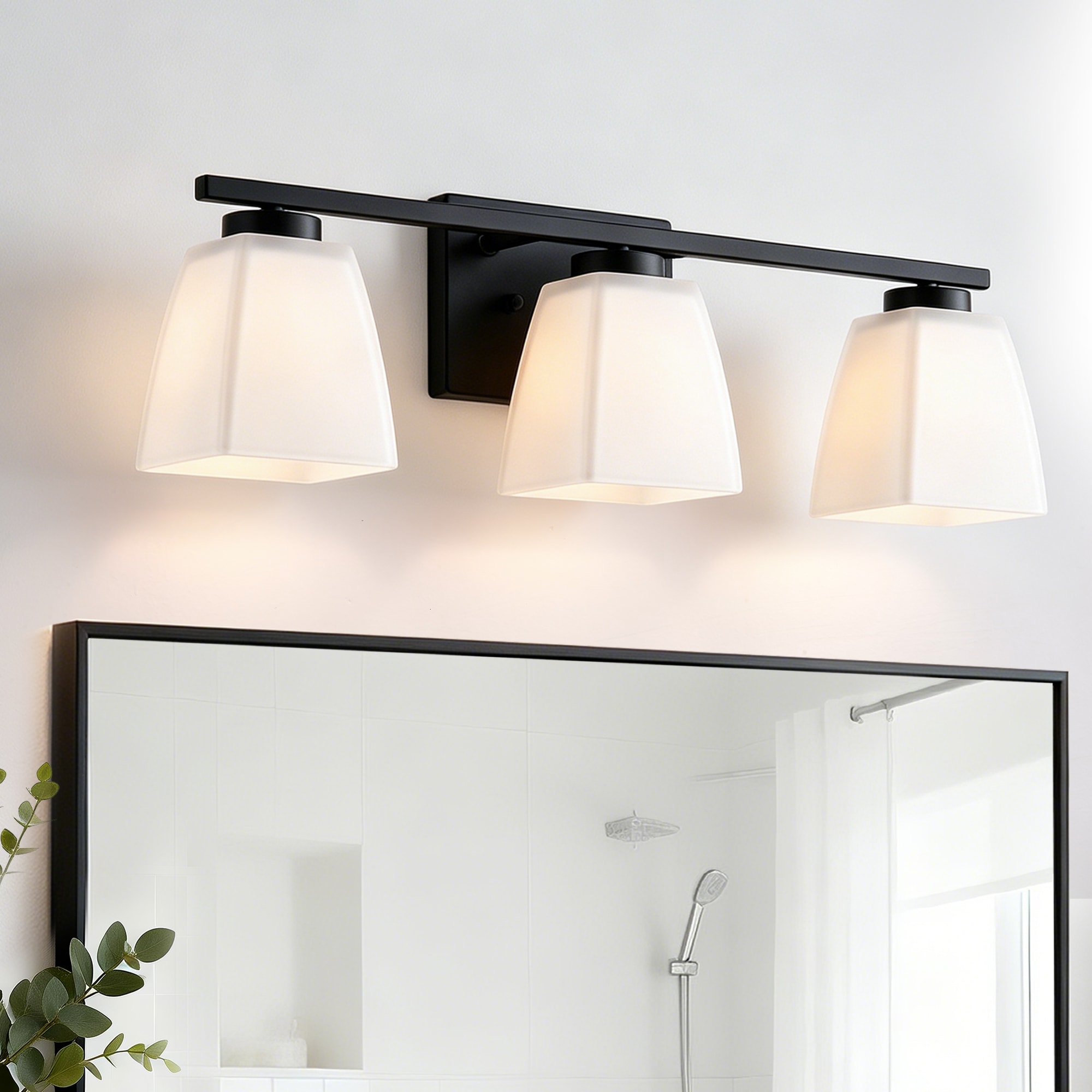 Edvivi 22.5-in 3 Light Matte Black Modern/contemporary Bathroom Vanity light
