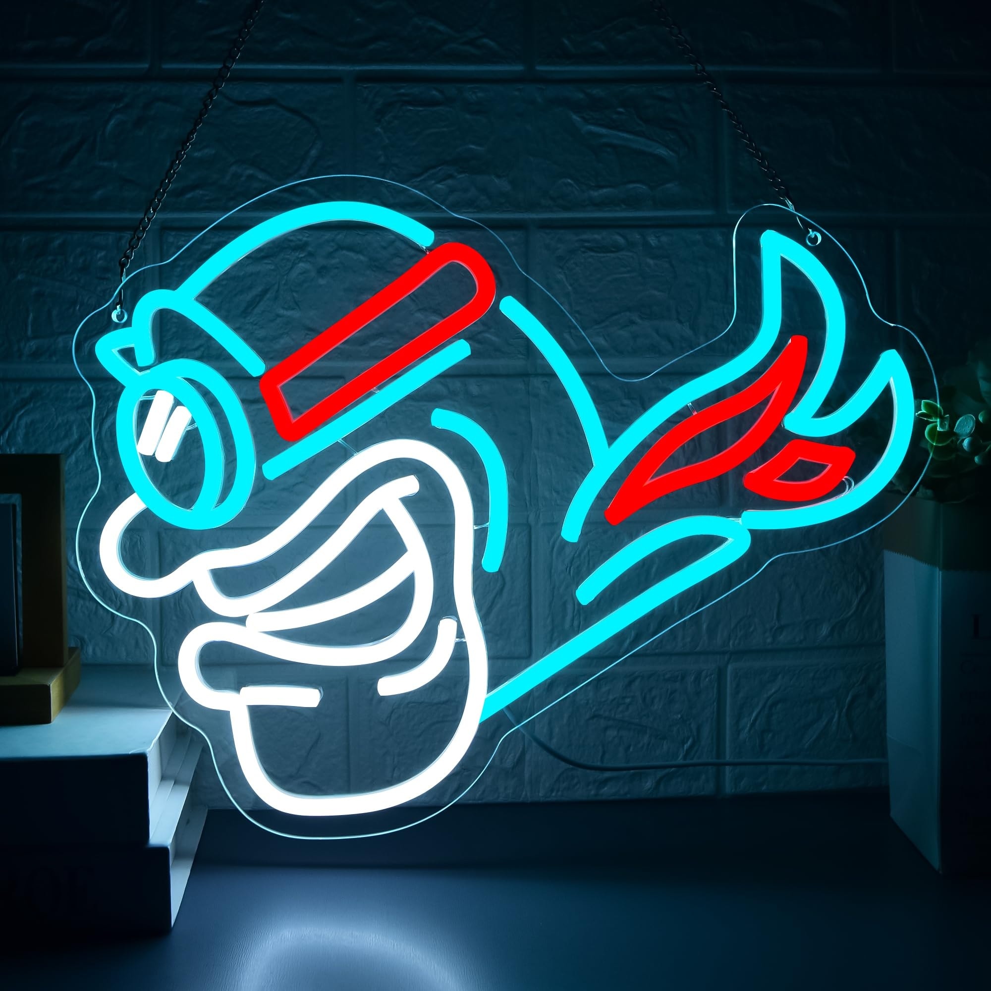 Lukvuzo  University Neon Sign Dimmable LED Wall Decor College Sports Logo Light for Dorm Bar Club Man Cave Bedroom Gifts for Students Fans 15 4 x