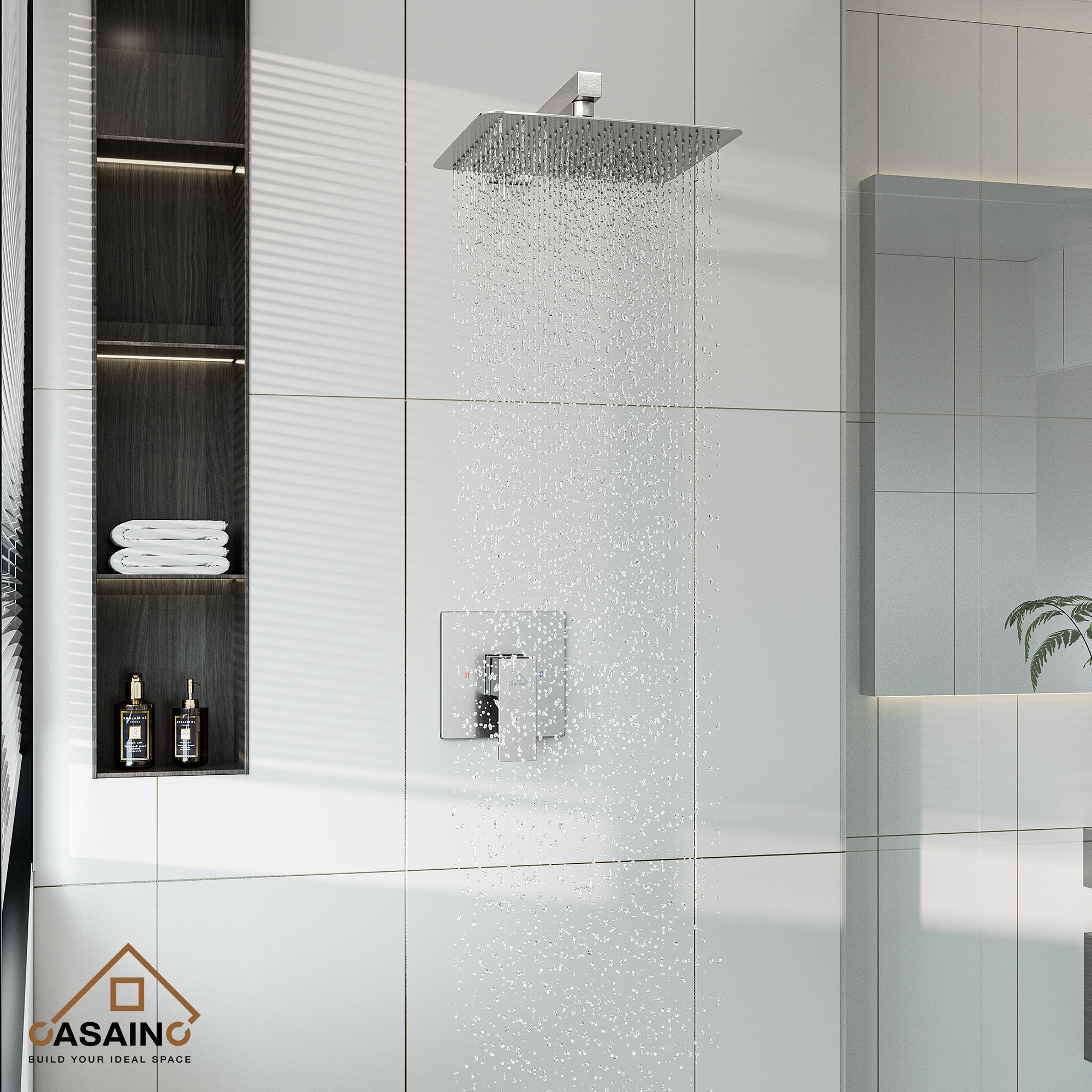 CASAINC OY-96A1001-CP Showerhead-Bar-Panels - View #5
