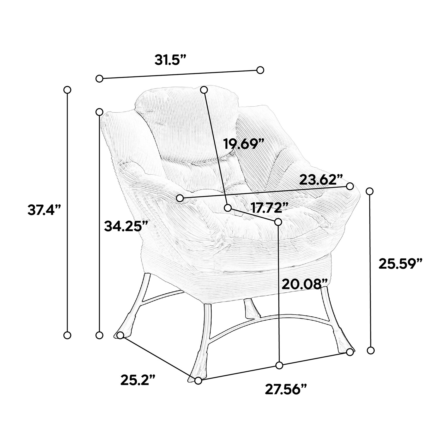GZMR GZ-MD-V1-PKWH-RGB chairs - View #9