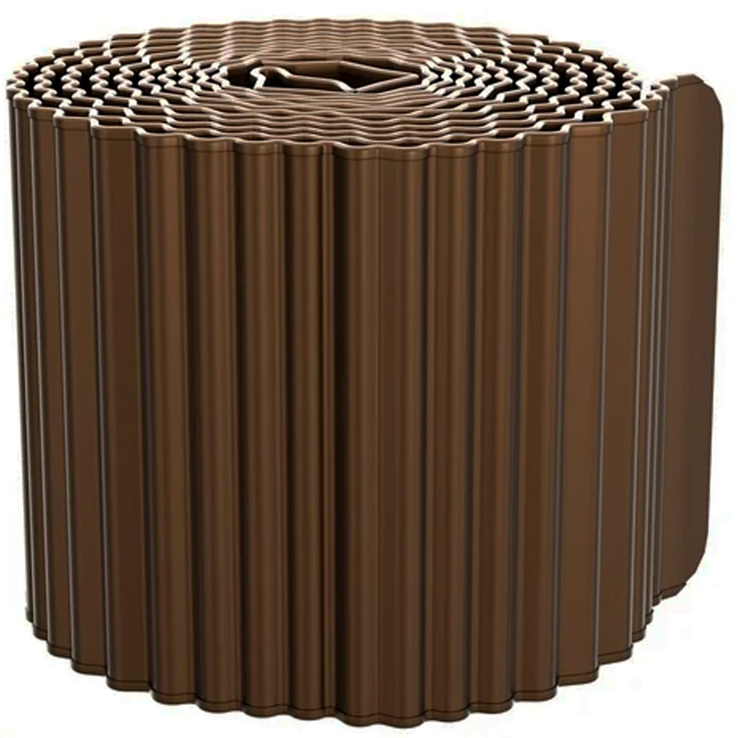 Etokfoks  20 ft x 6 in Corrugated Bronze Metal Garden Edging Durable Stylish Landscape Border for Lawn Flower Bed Paths Patios