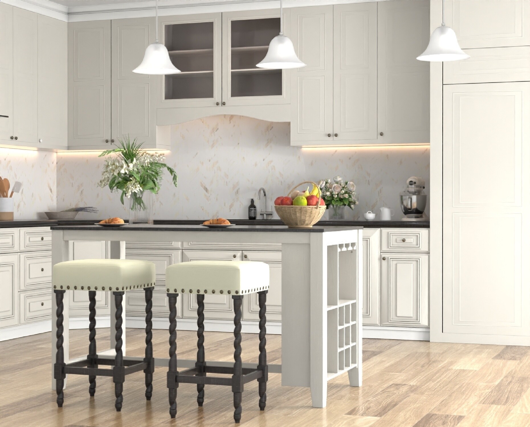 Carolina Cottage 3664-ESLN stools - View #10