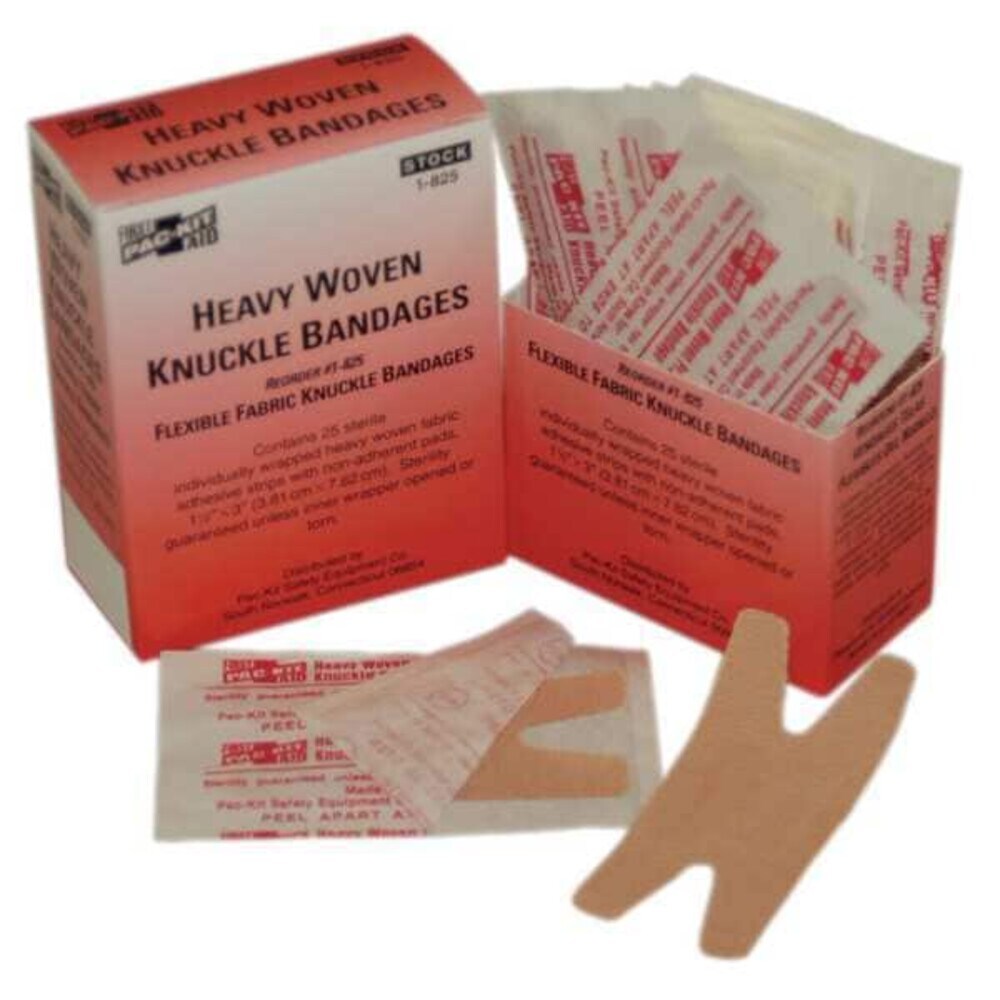 First Aid Only  Knuckle Bandages3x1.5FabricPK25 1-825