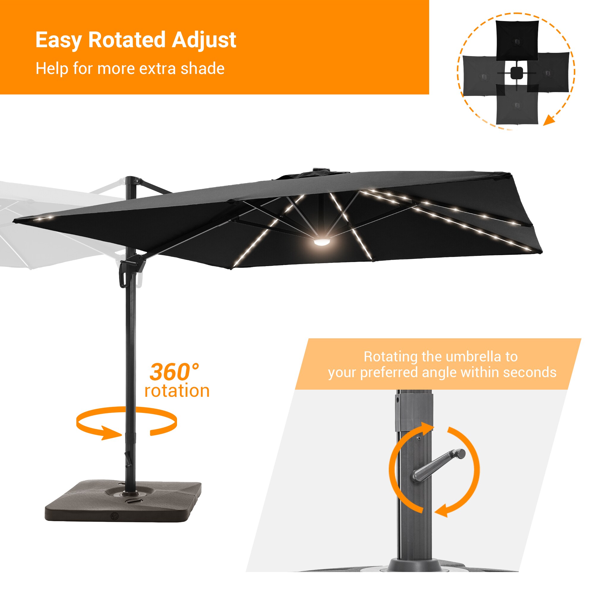 ACEGOSES LW-WB-LED1010BK Umbrellas-2 - View #6