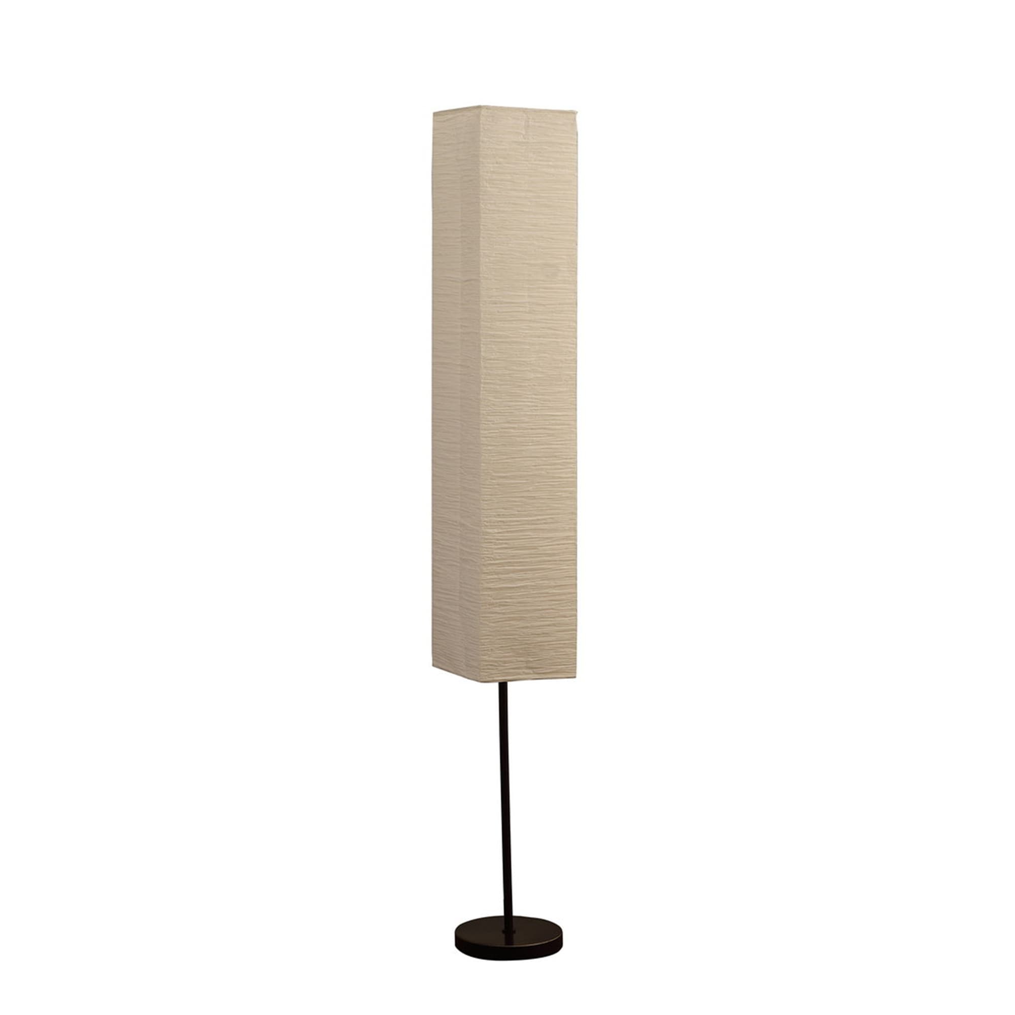 BABOOM BOM-2116302-OR Cube Floor Lamp 62.5-in White Standard Floor Lamp with Paper Shade
