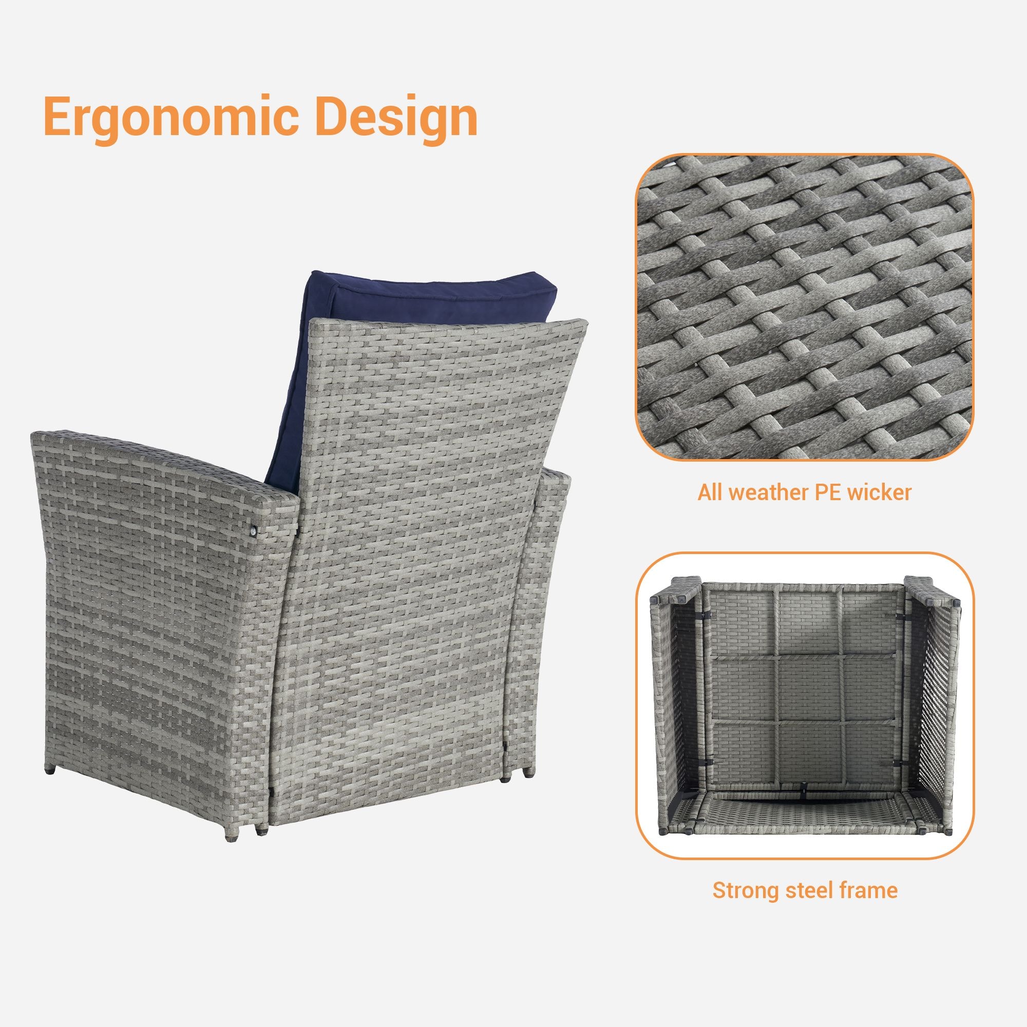 SANSTAR L-WS116-NY Patio-Conversation-Sets - View #3