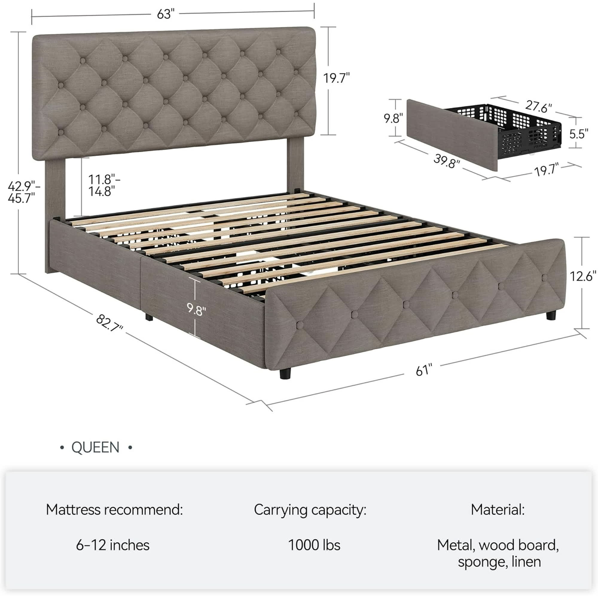 Qeetex LHF-BED-PHO-0ZIEQO1T beds - View #2