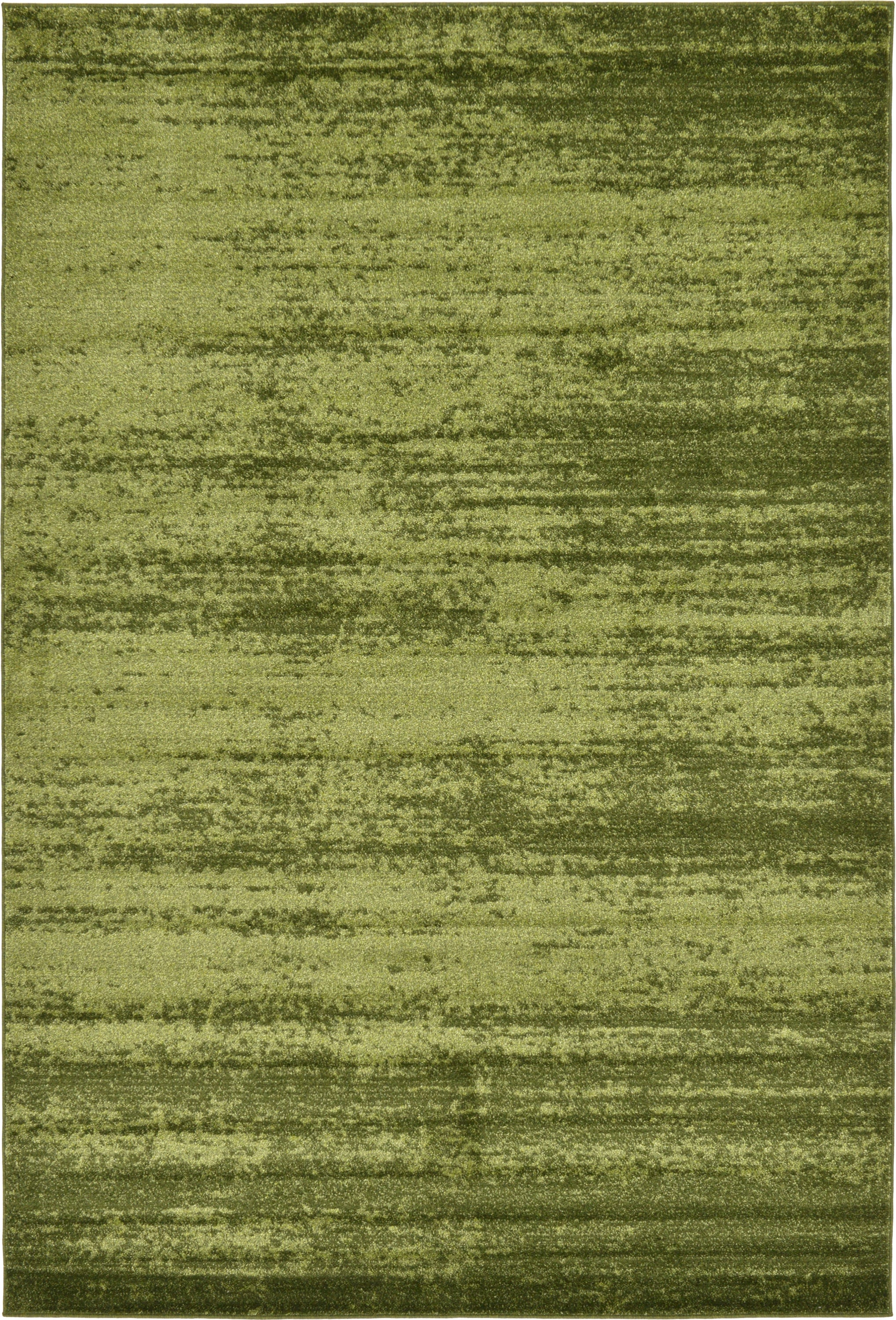 Unique Loom 3132867 Lucille Del Mar 6 x 9 (ft) Loomed Polypropylene Green/Olive Rectangular Indoor Distressed/Overdyed Area rug
