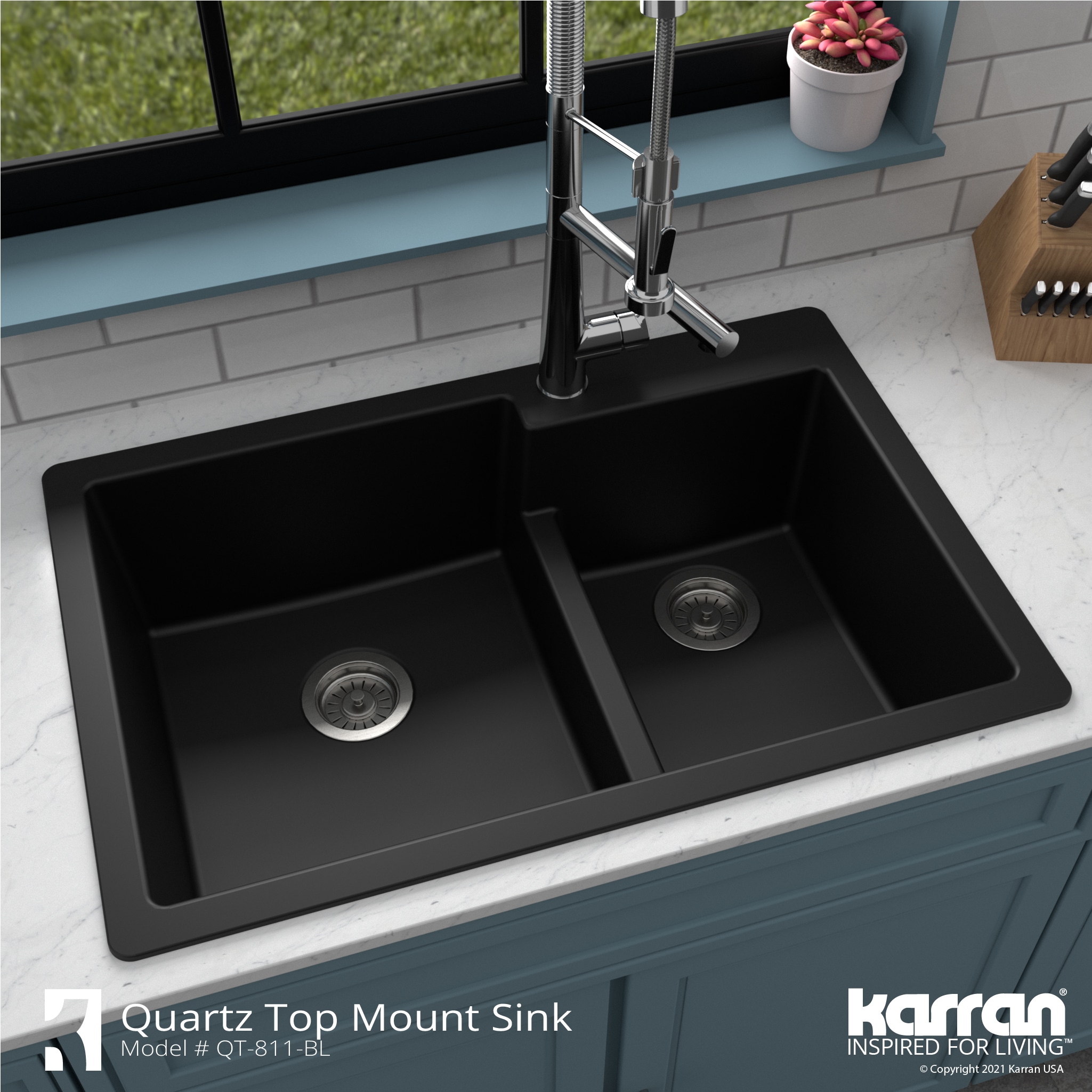 Karran QT-811-BL Kitchen-Sinks - View #6