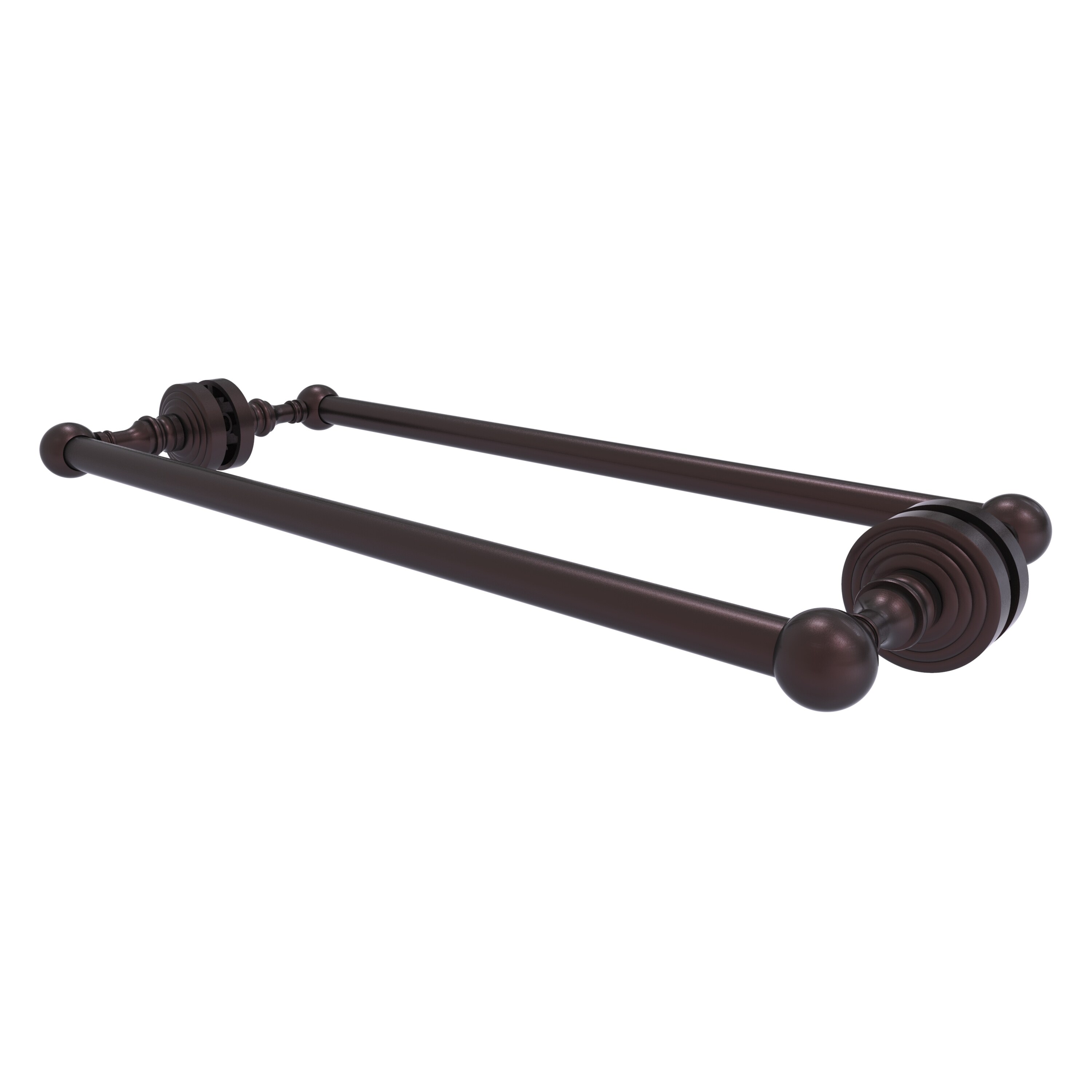 Allied Brass WP-41-BB-18-ABZ Waverly Place 18-in double Antique Bronze Wall mount Double Towel Bar
