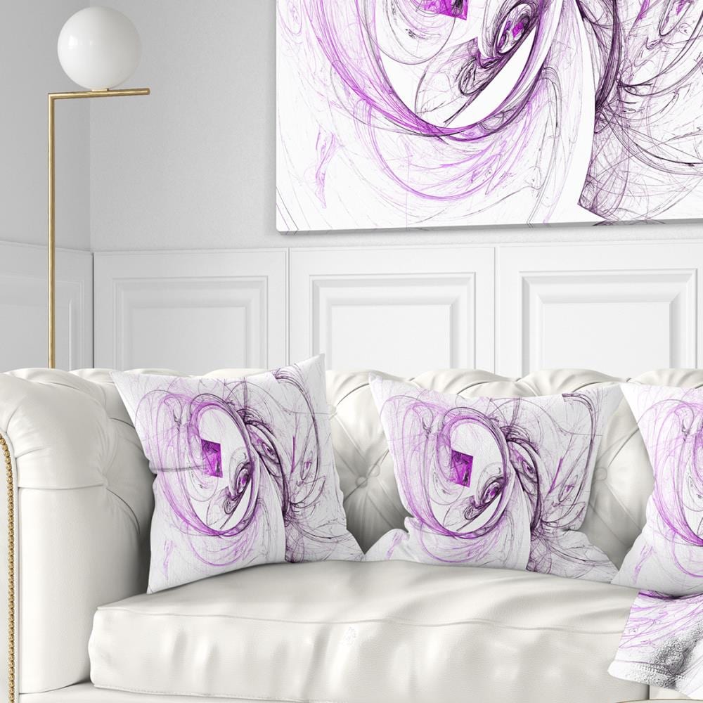 Designart CU7964-16-16 16-in x 16-in Purple Indoor Decorative Pillow