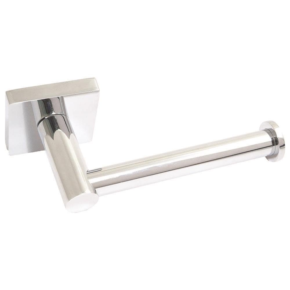 Rusticware 8907CH Urban Chrome Wall mount Single post Toilet Paper Holder 1 -Rolls with Storage