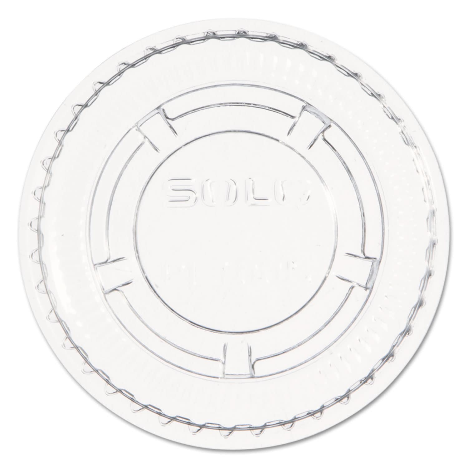 Dart Portion/Souffle Cup Lids Fits 0.5 oz to 1 oz Portion Cups Plastic Clear 125/Pack 20 Packs/Carton #PL100N